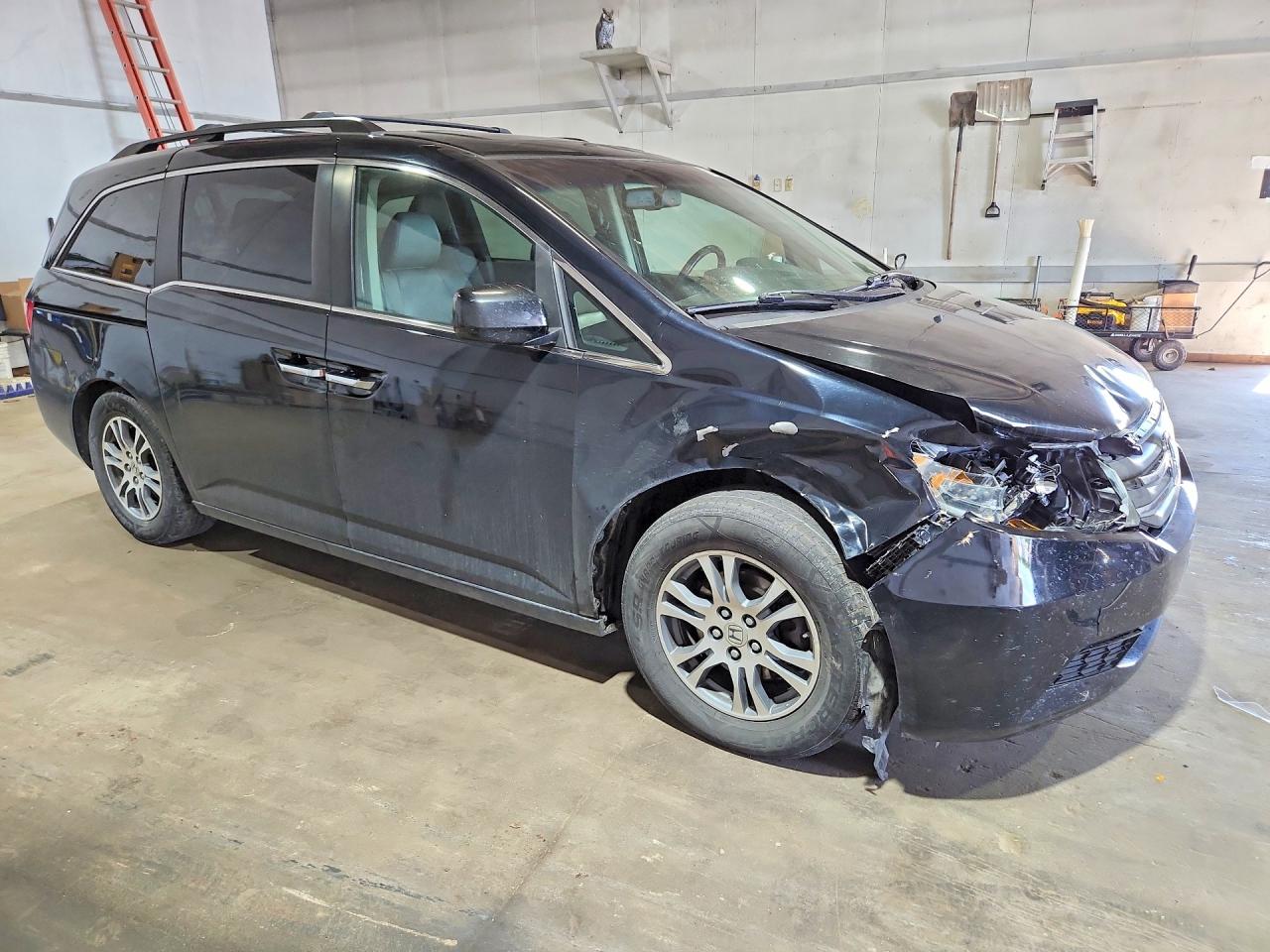 2013 Honda Odyssey Exl Black vin: 5FNRL5H69DB005239