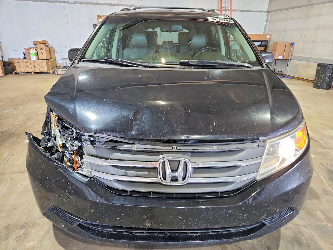 2013 Honda Odyssey Exl Black vin: 5FNRL5H69DB005239