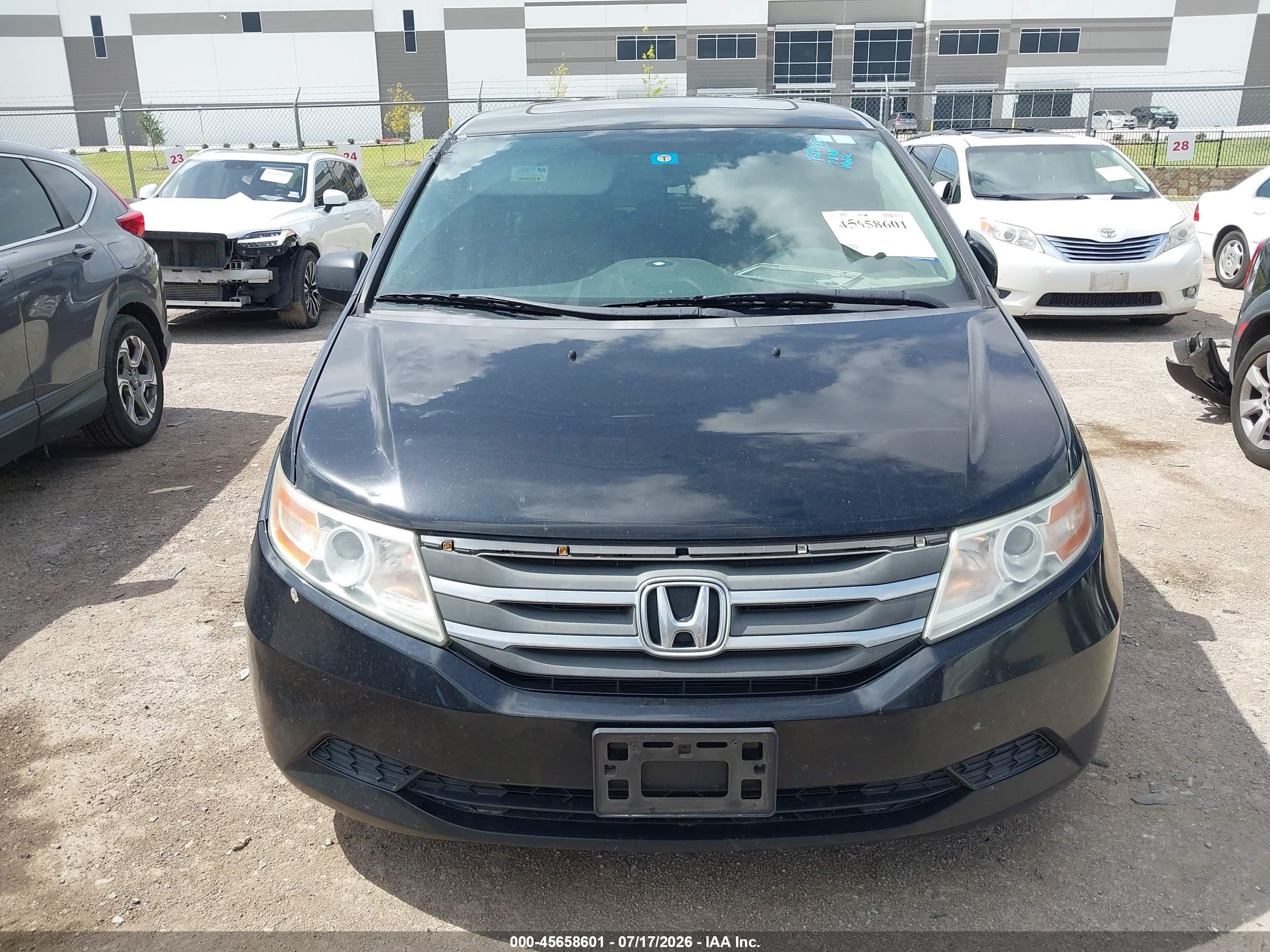 2013 Honda Odyssey Ex-l Black vin: 5FNRL5H69DB014555