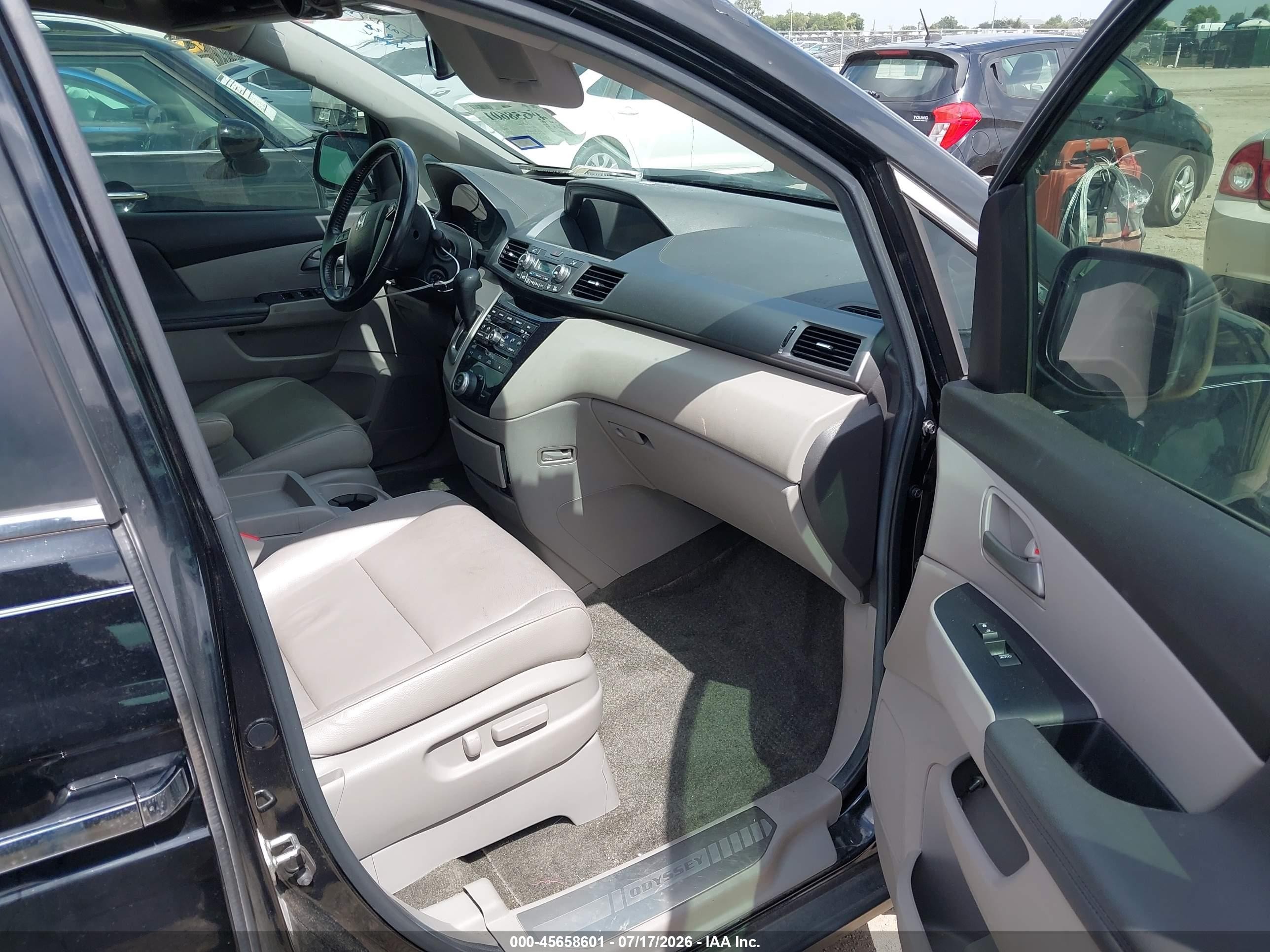 2013 Honda Odyssey Ex-l Black vin: 5FNRL5H69DB014555