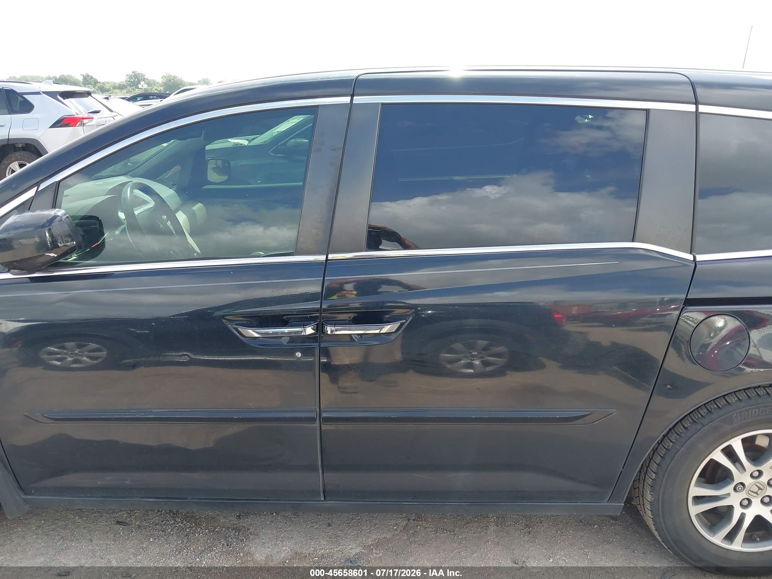 2013 Honda Odyssey Ex-l Black vin: 5FNRL5H69DB014555