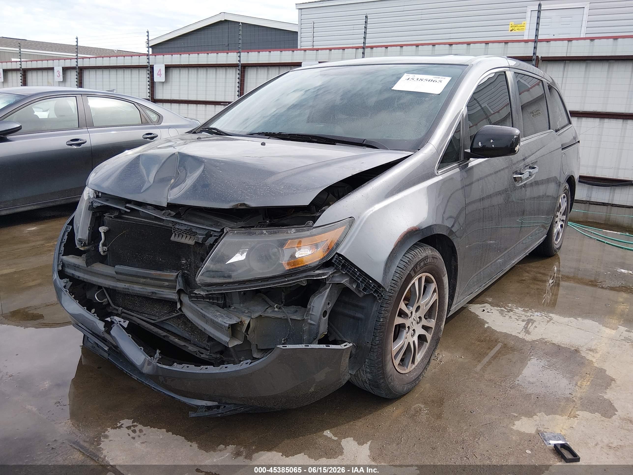 2013 Honda Odyssey Ex-l Серый vin: 5FNRL5H69DB023384