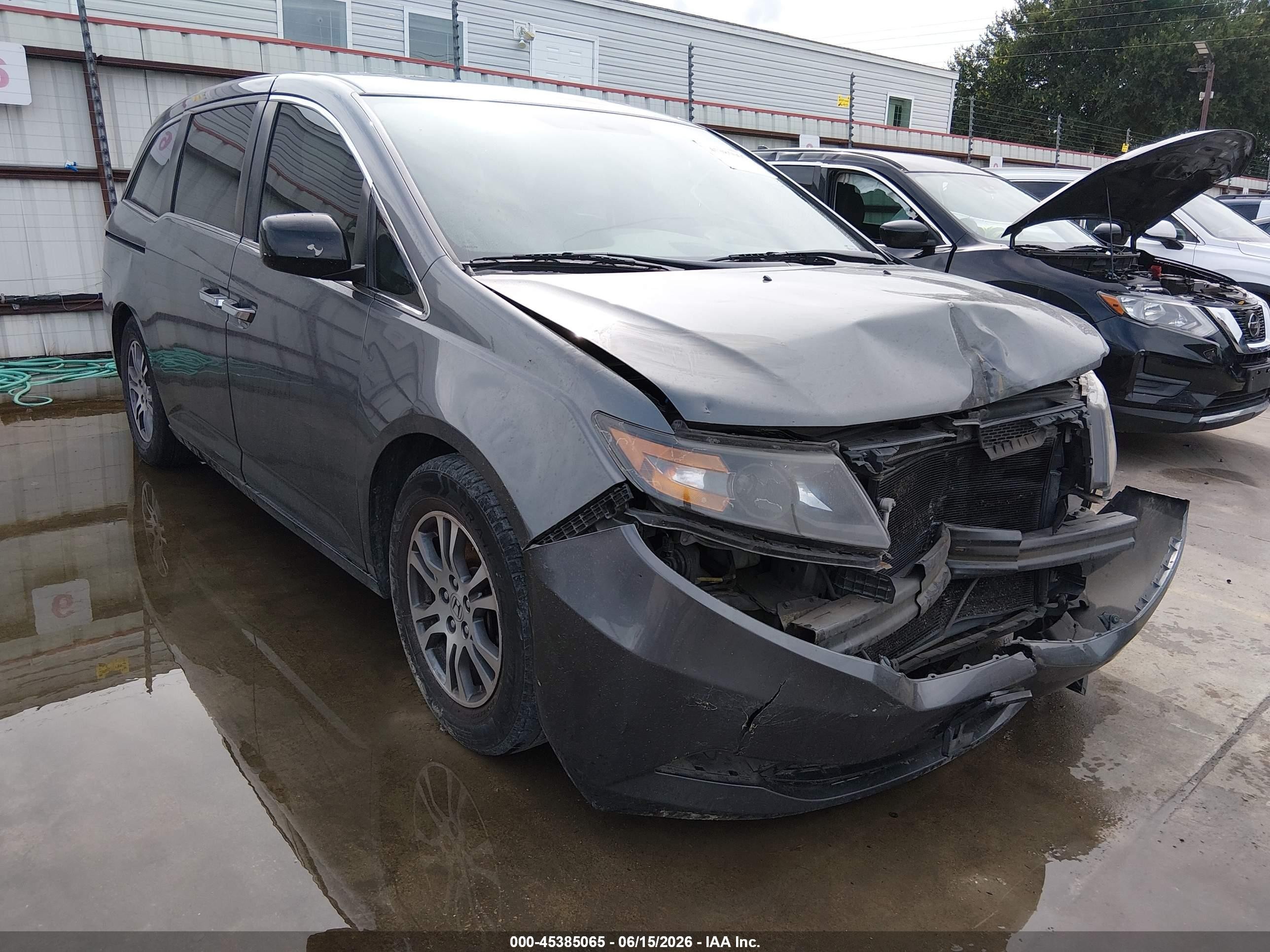 2013 Honda Odyssey Ex-l Серый vin: 5FNRL5H69DB023384
