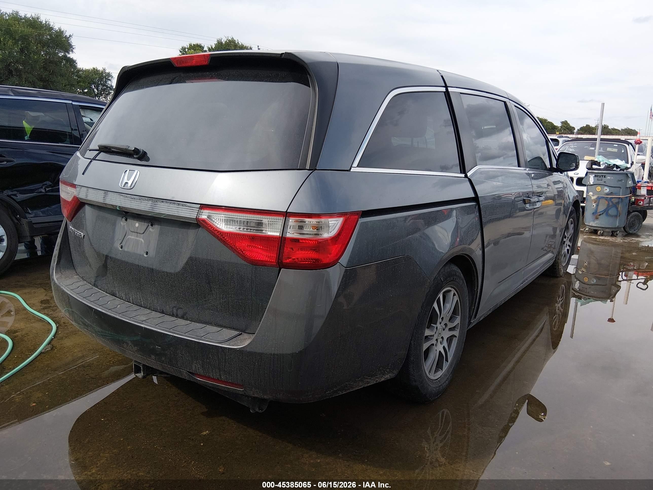 2013 Honda Odyssey Ex-l Серый vin: 5FNRL5H69DB023384