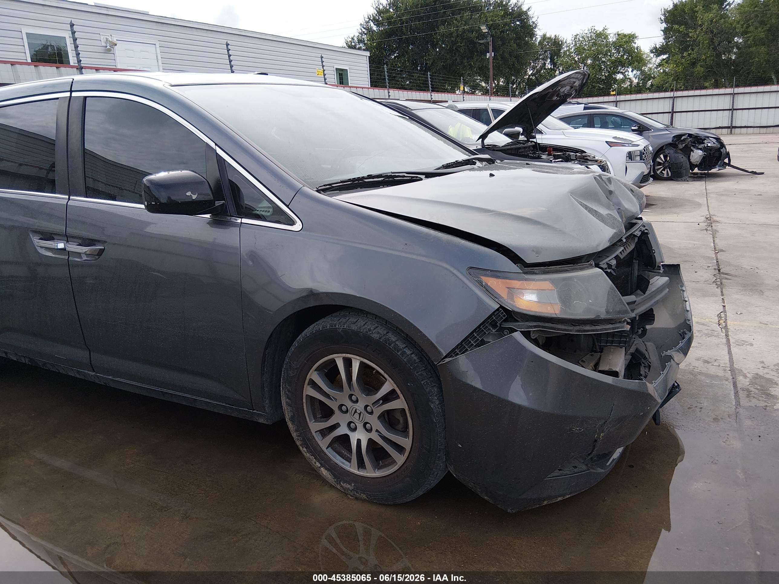 2013 Honda Odyssey Ex-l Серый vin: 5FNRL5H69DB023384