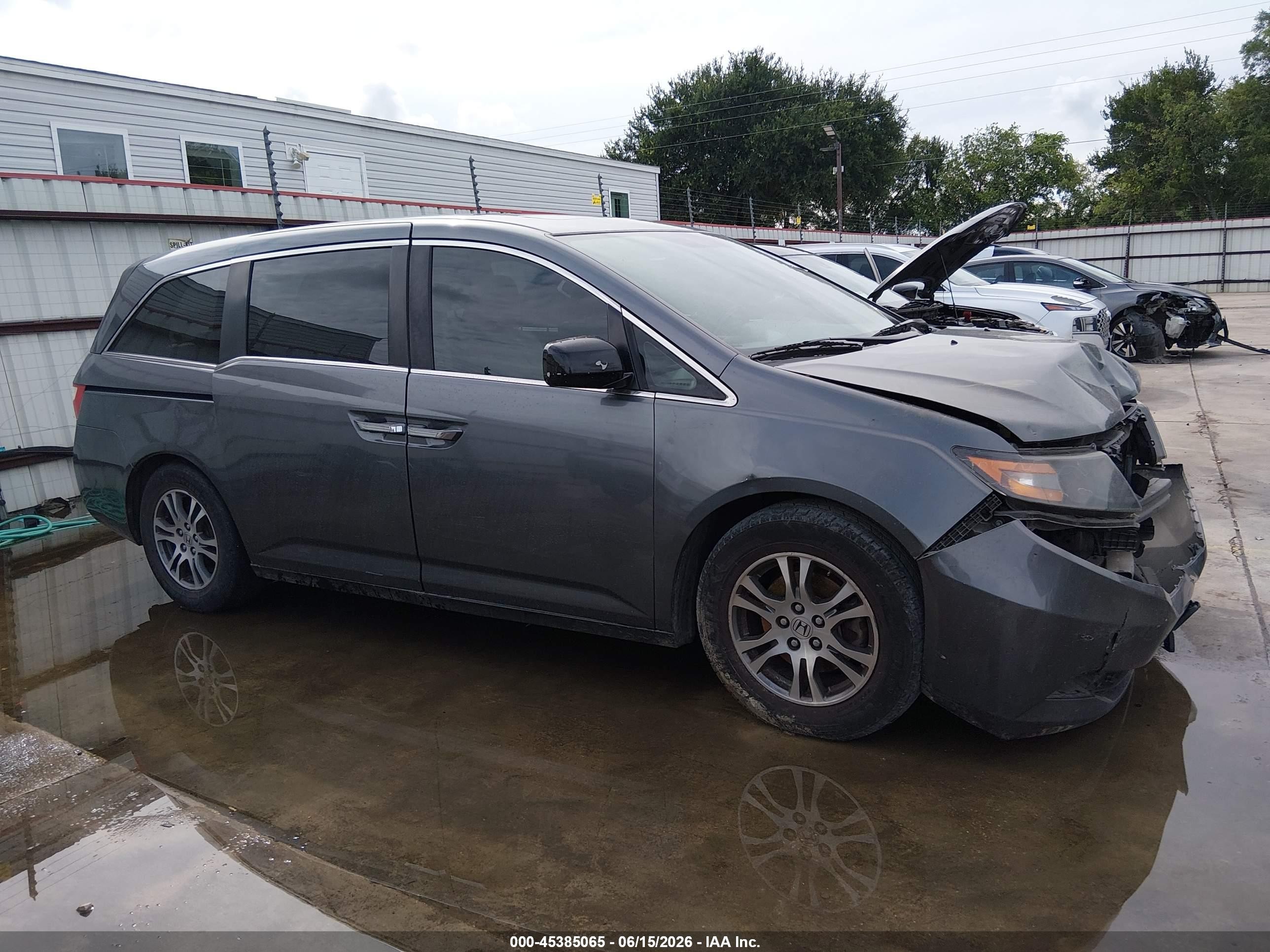 2013 Honda Odyssey Ex-l Серый vin: 5FNRL5H69DB023384
