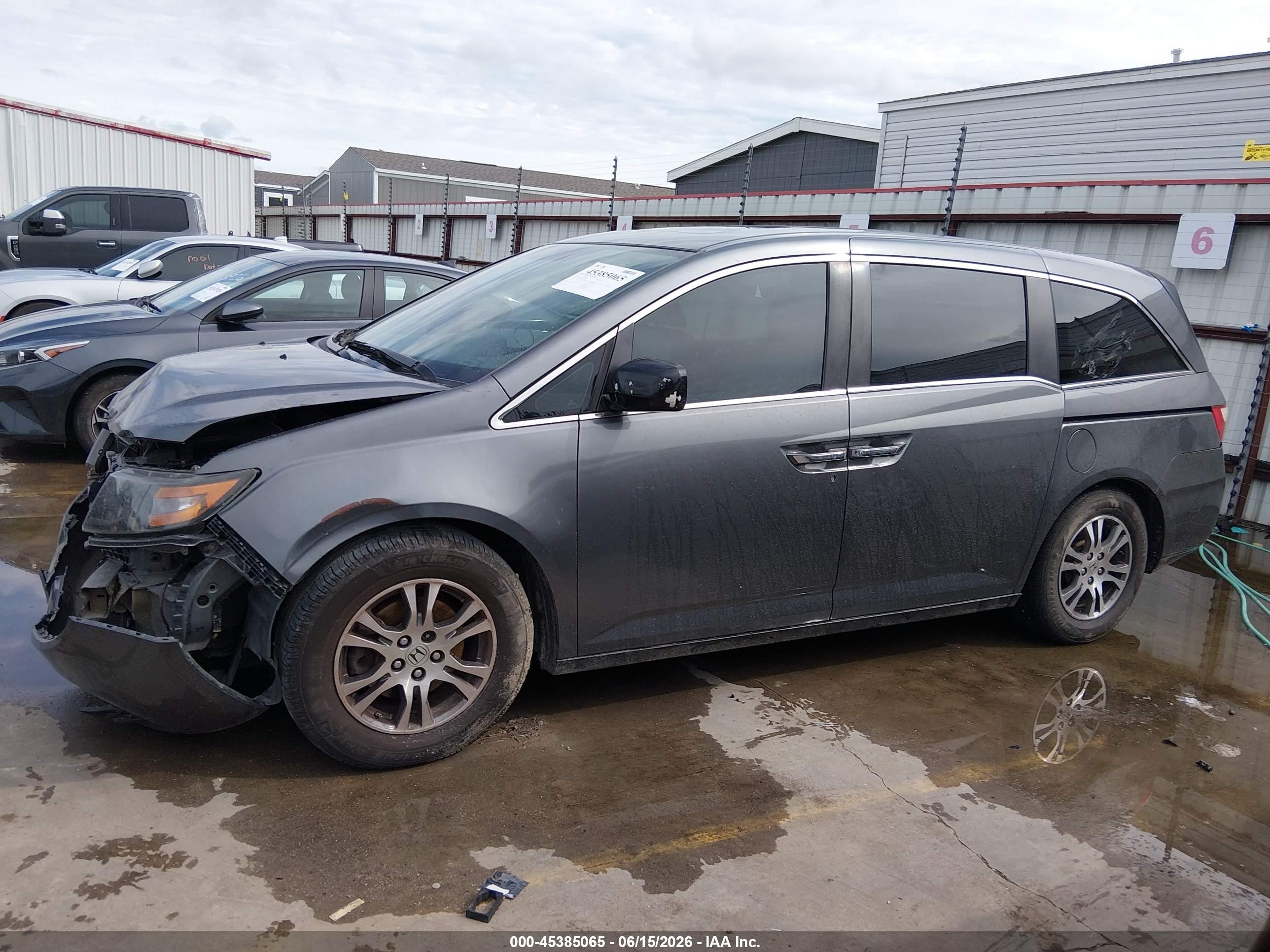 2013 Honda Odyssey Ex-l Серый vin: 5FNRL5H69DB023384