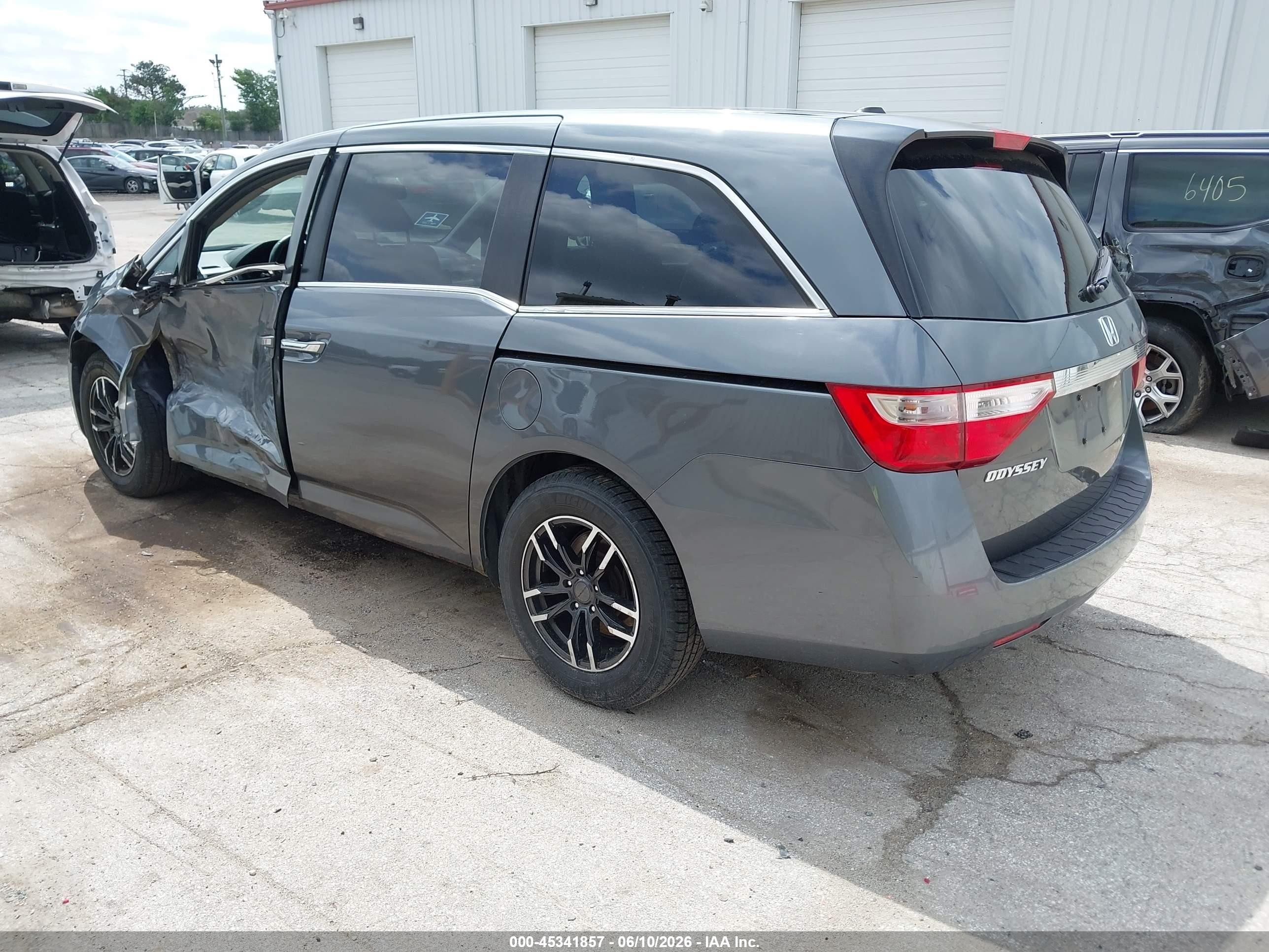 2013 Honda Odyssey Ex-l Gray vin: 5FNRL5H69DB024891