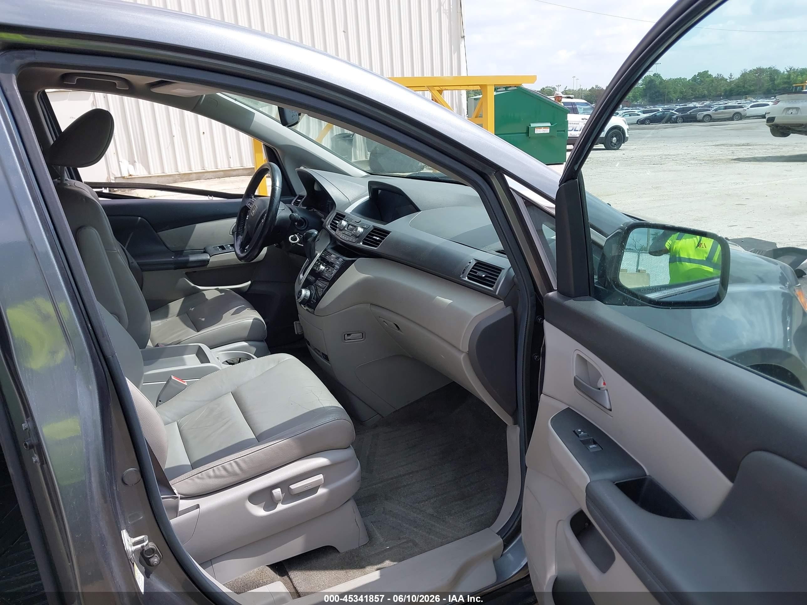2013 Honda Odyssey Ex-l Gray vin: 5FNRL5H69DB024891