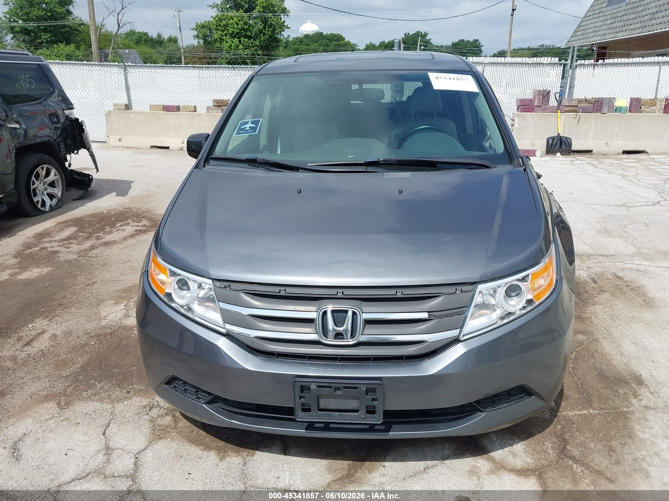 2013 Honda Odyssey Ex-l Gray vin: 5FNRL5H69DB024891