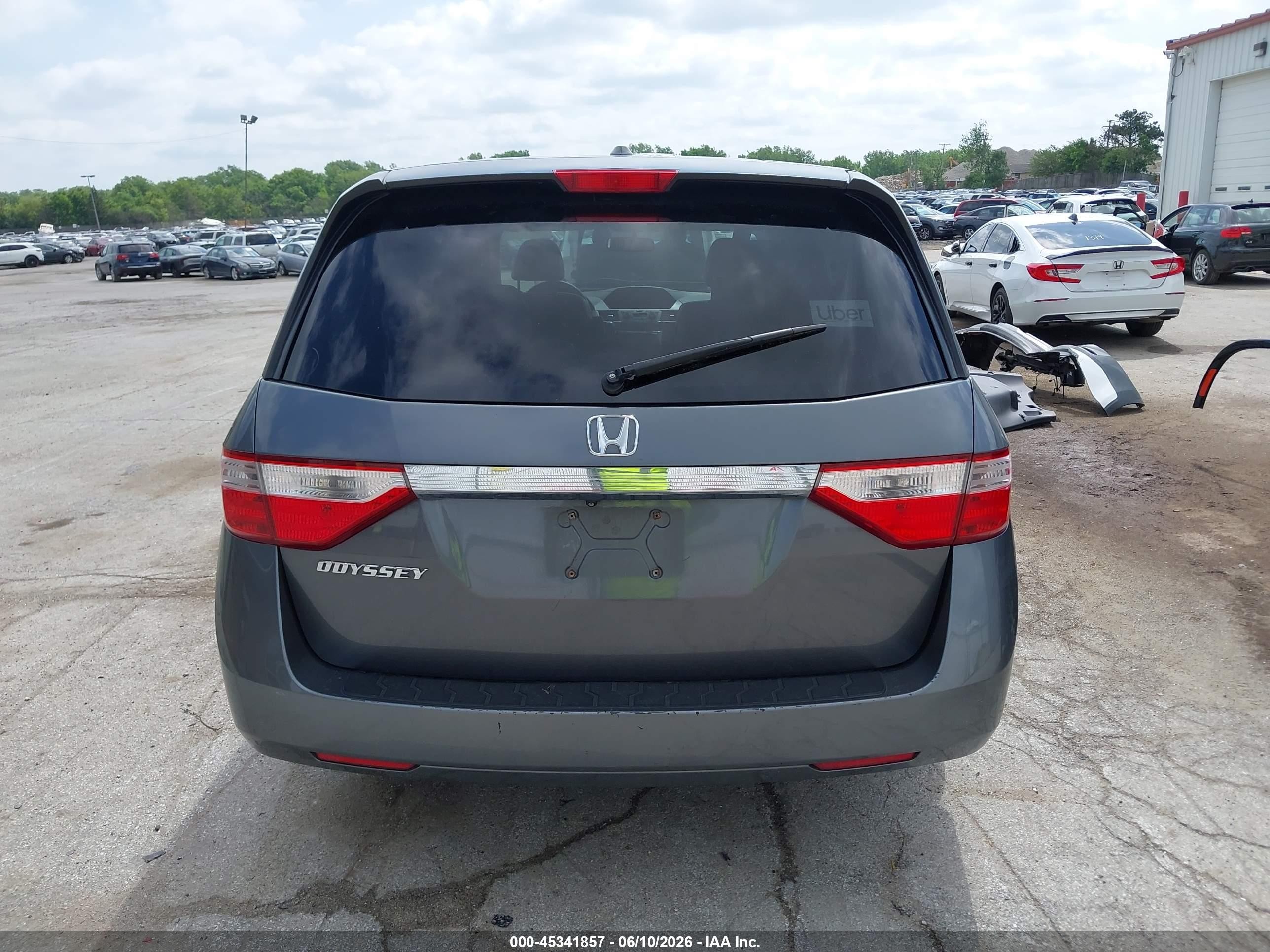 2013 Honda Odyssey Ex-l Gray vin: 5FNRL5H69DB024891