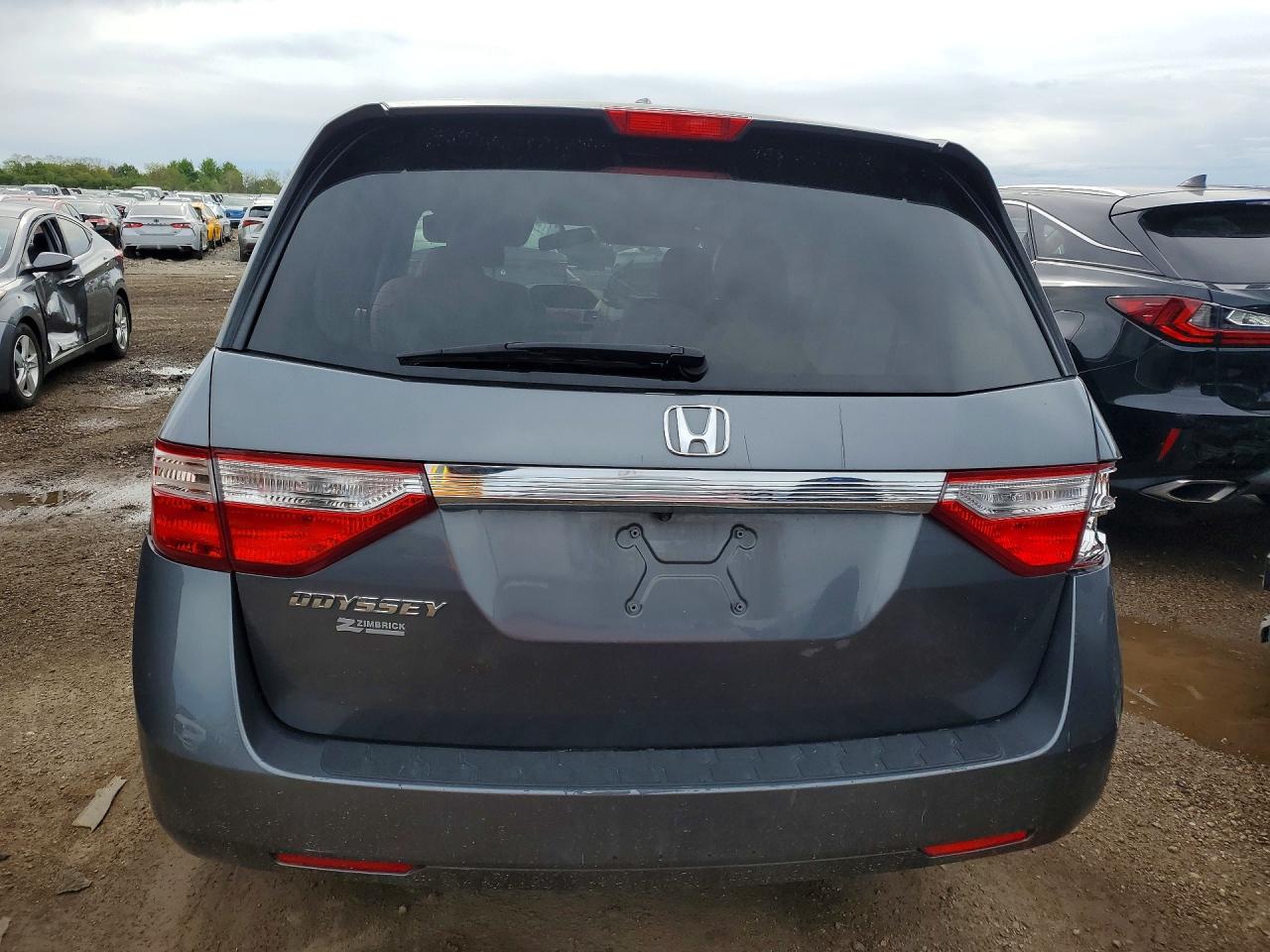 2013 Honda Odyssey Exl Gray vin: 5FNRL5H69DB029590