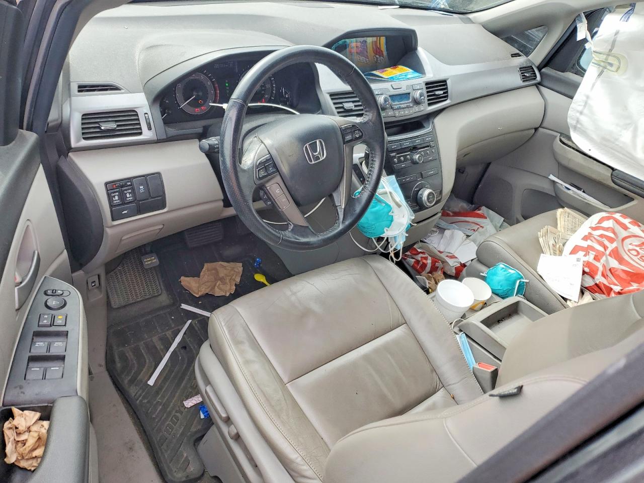 2013 Honda Odyssey Exl Gray vin: 5FNRL5H69DB029590