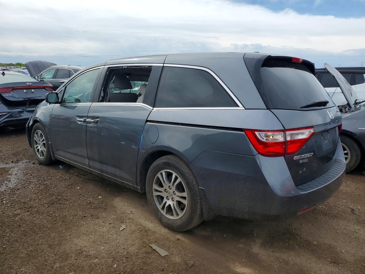 2013 Honda Odyssey Exl Gray vin: 5FNRL5H69DB029590