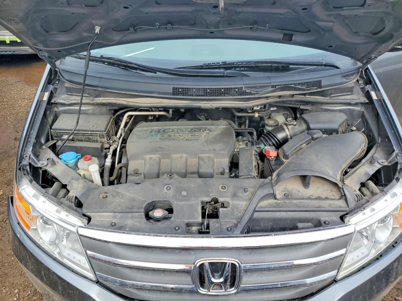 2013 Honda Odyssey Exl Gray vin: 5FNRL5H69DB029590