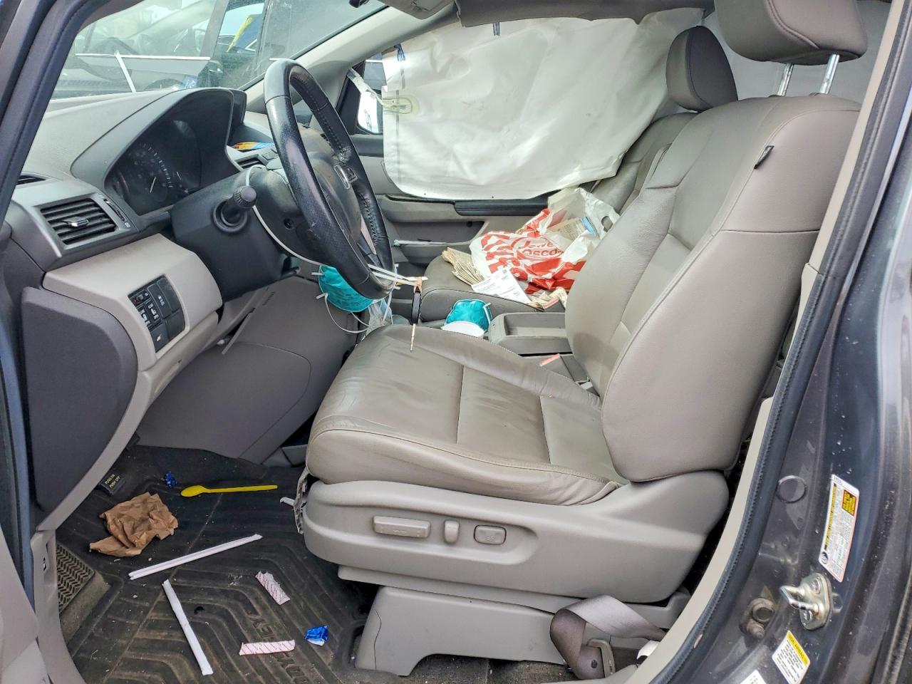 2013 Honda Odyssey Exl Gray vin: 5FNRL5H69DB029590