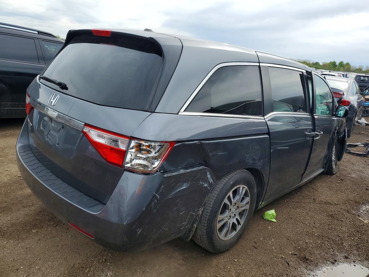 2013 Honda Odyssey Exl Gray vin: 5FNRL5H69DB029590