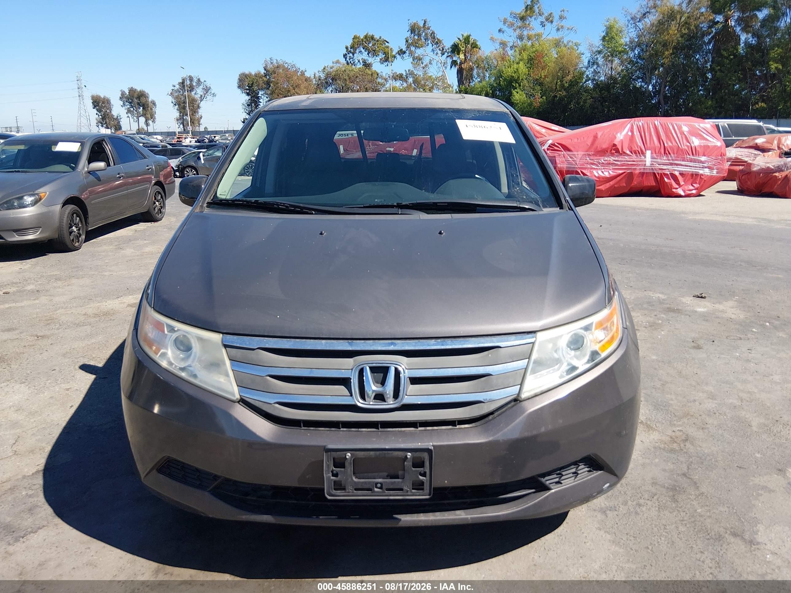 2013 Honda Odyssey Ex-l Gray vin: 5FNRL5H69DB035759