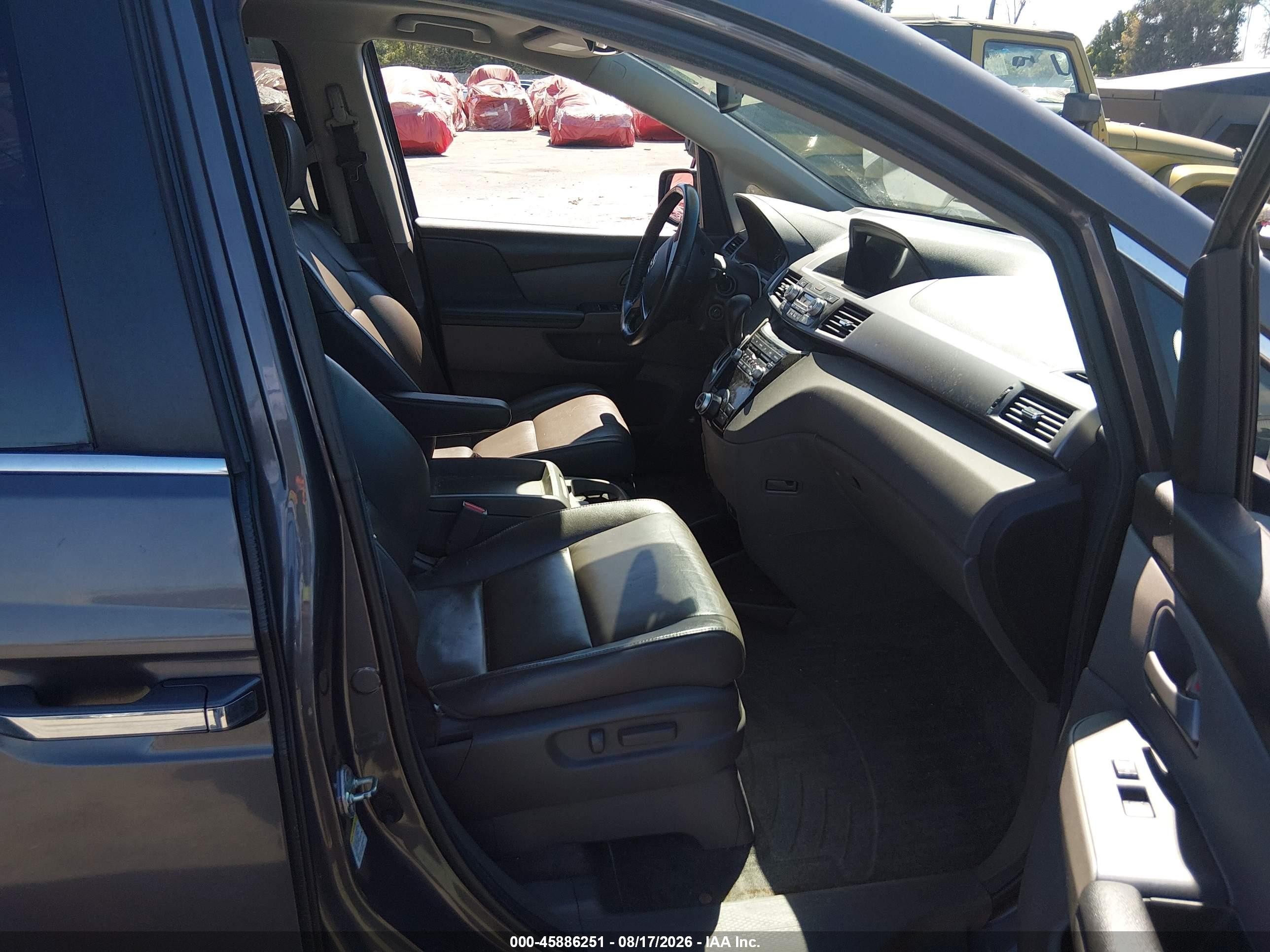 2013 Honda Odyssey Ex-l Gray vin: 5FNRL5H69DB035759