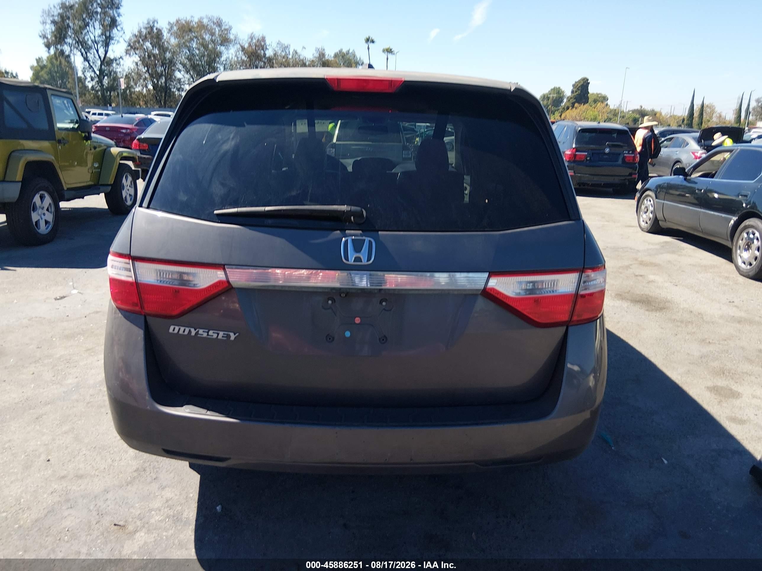 2013 Honda Odyssey Ex-l Gray vin: 5FNRL5H69DB035759