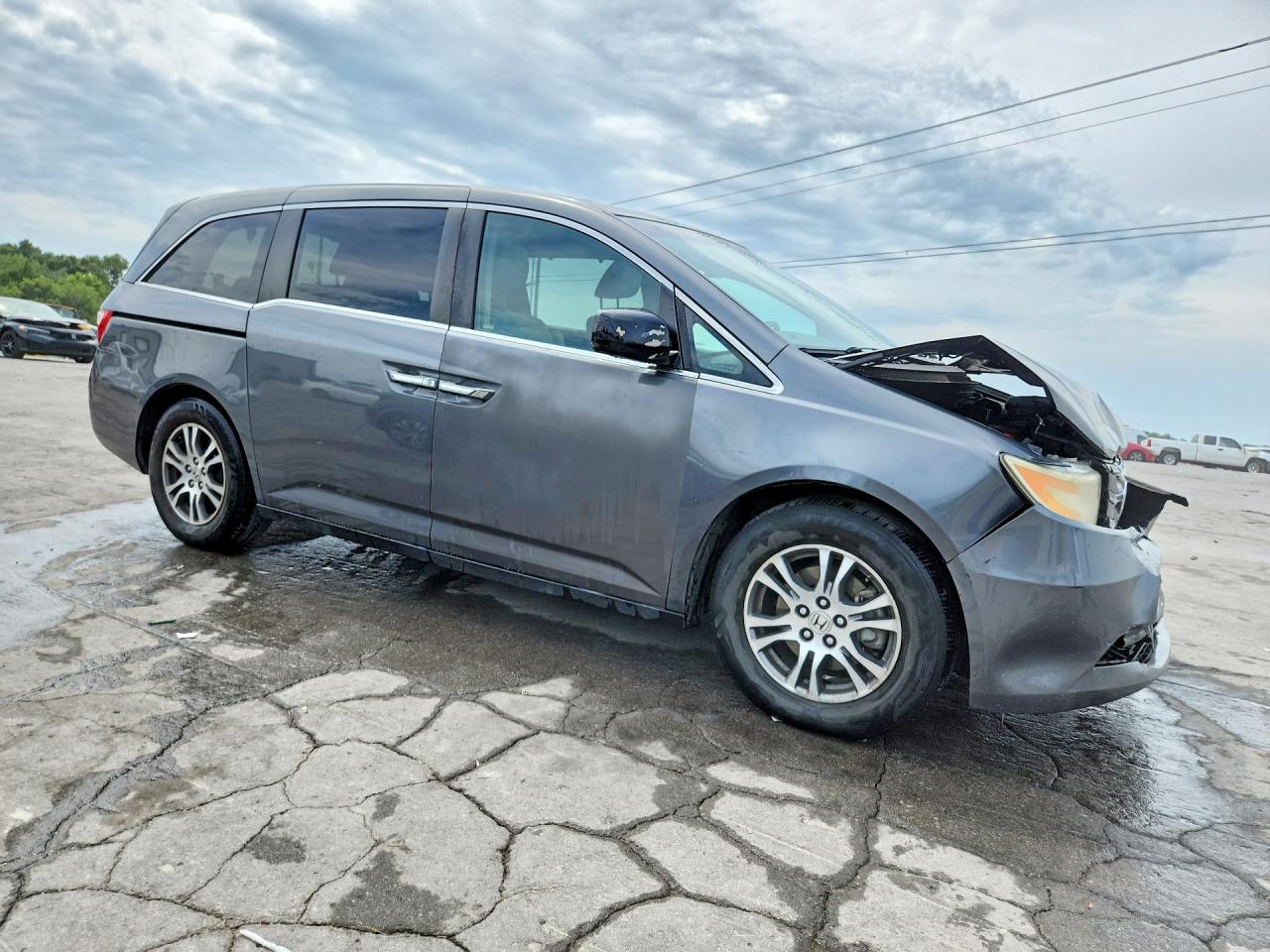 2013 Honda Odyssey Exl Gray vin: 5FNRL5H69DB050651