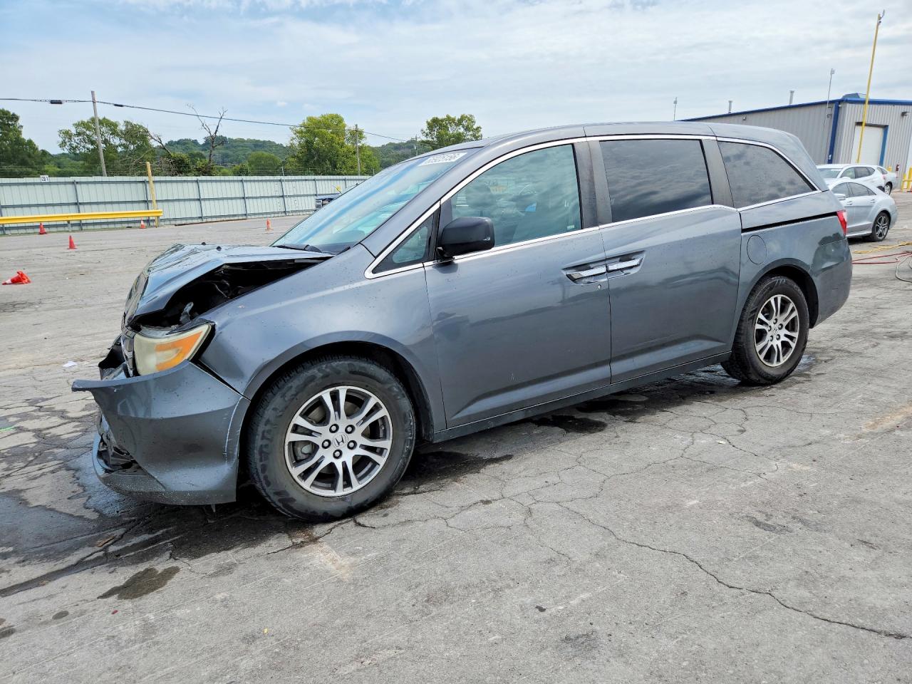 2013 Honda Odyssey Exl Gray vin: 5FNRL5H69DB050651