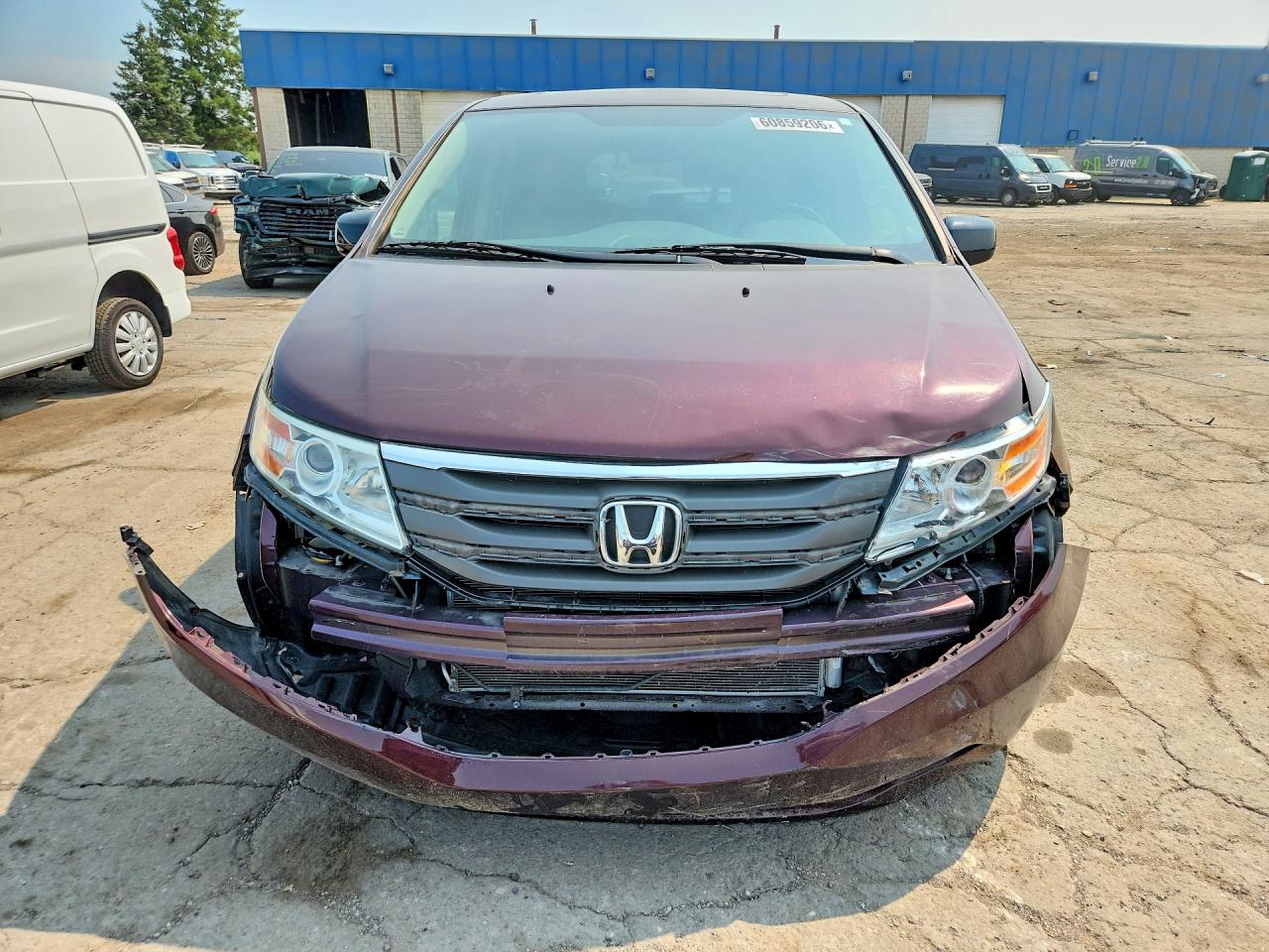 2013 Honda Odyssey Exl Burgundy vin: 5FNRL5H69DB054070