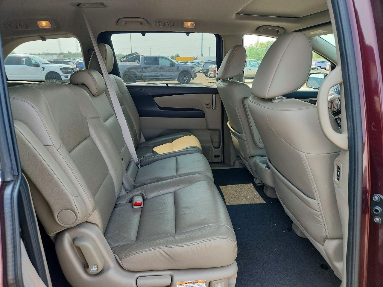2013 Honda Odyssey Exl Burgundy vin: 5FNRL5H69DB054070