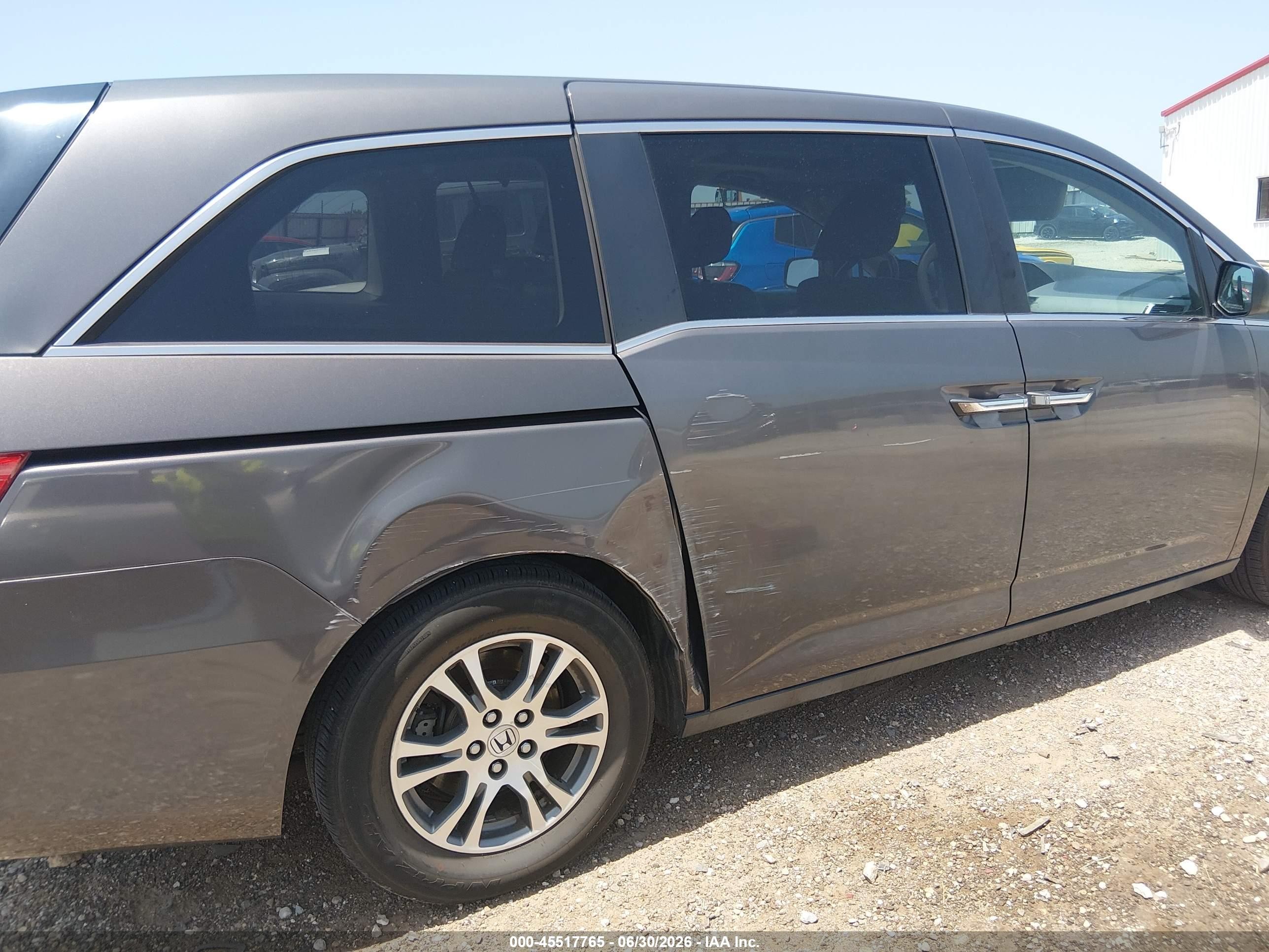 2013 Honda Odyssey Ex-l Серый vin: 5FNRL5H69DB059771