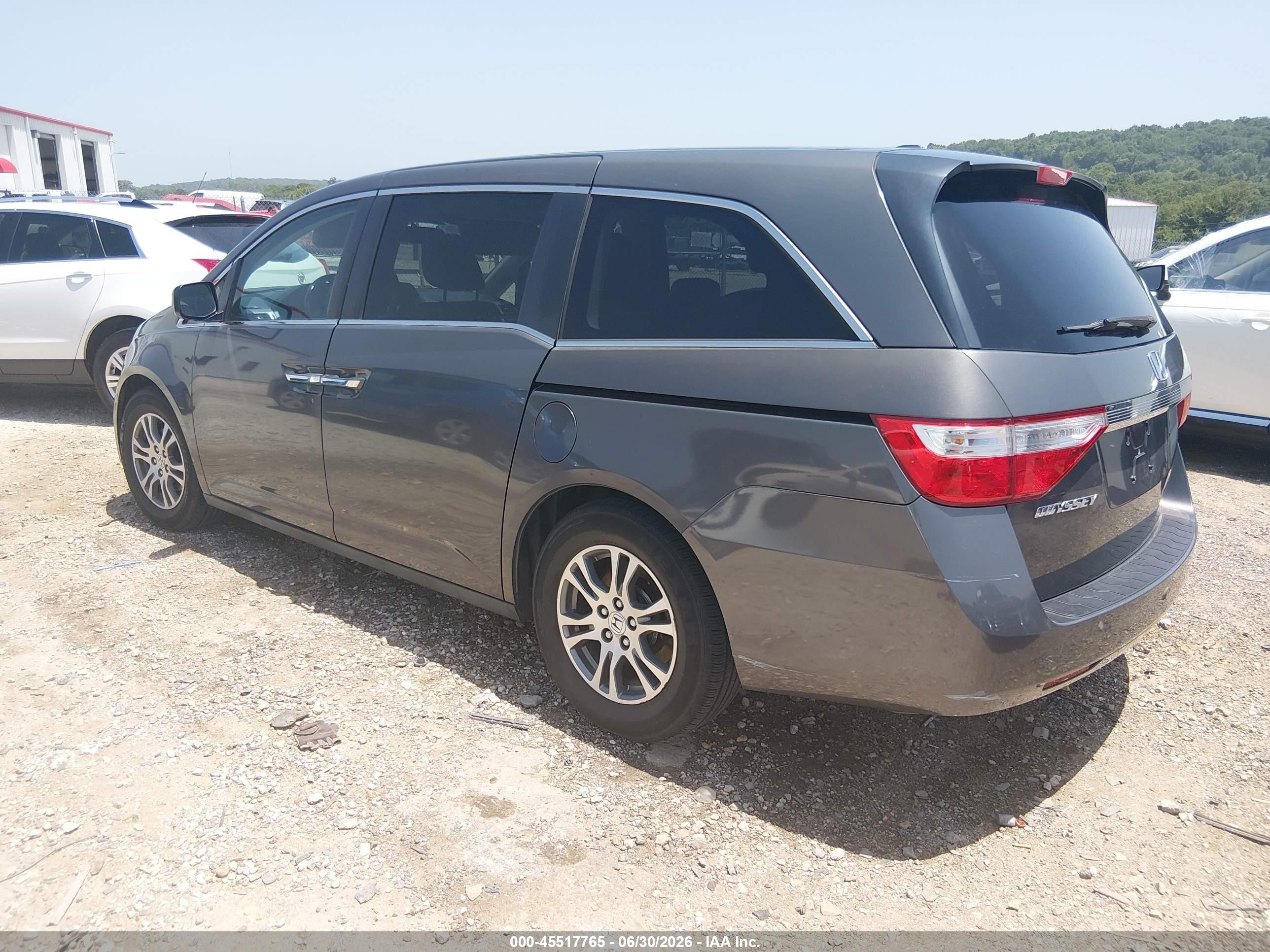 2013 Honda Odyssey Ex-l Серый vin: 5FNRL5H69DB059771