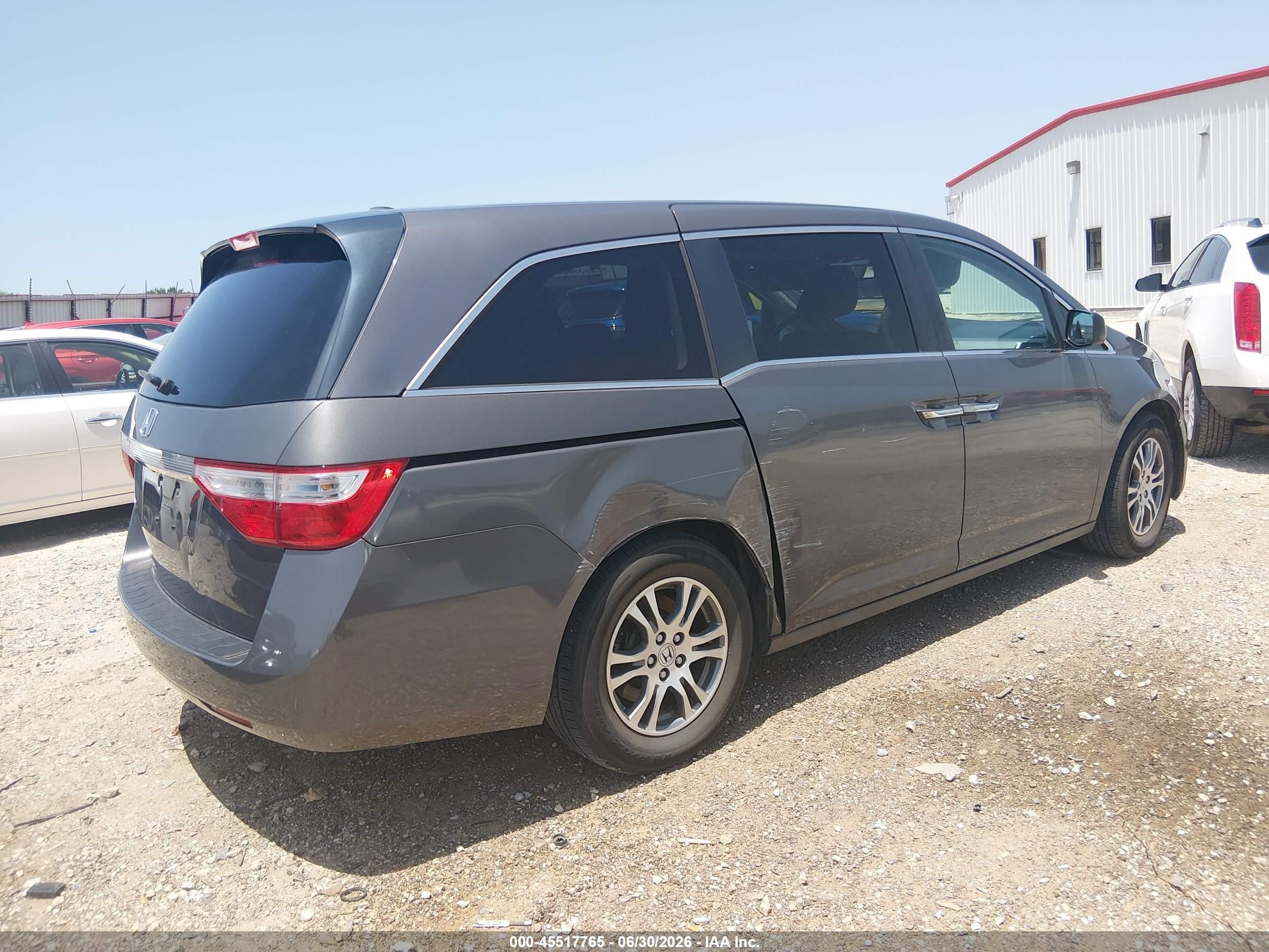 2013 Honda Odyssey Ex-l Серый vin: 5FNRL5H69DB059771