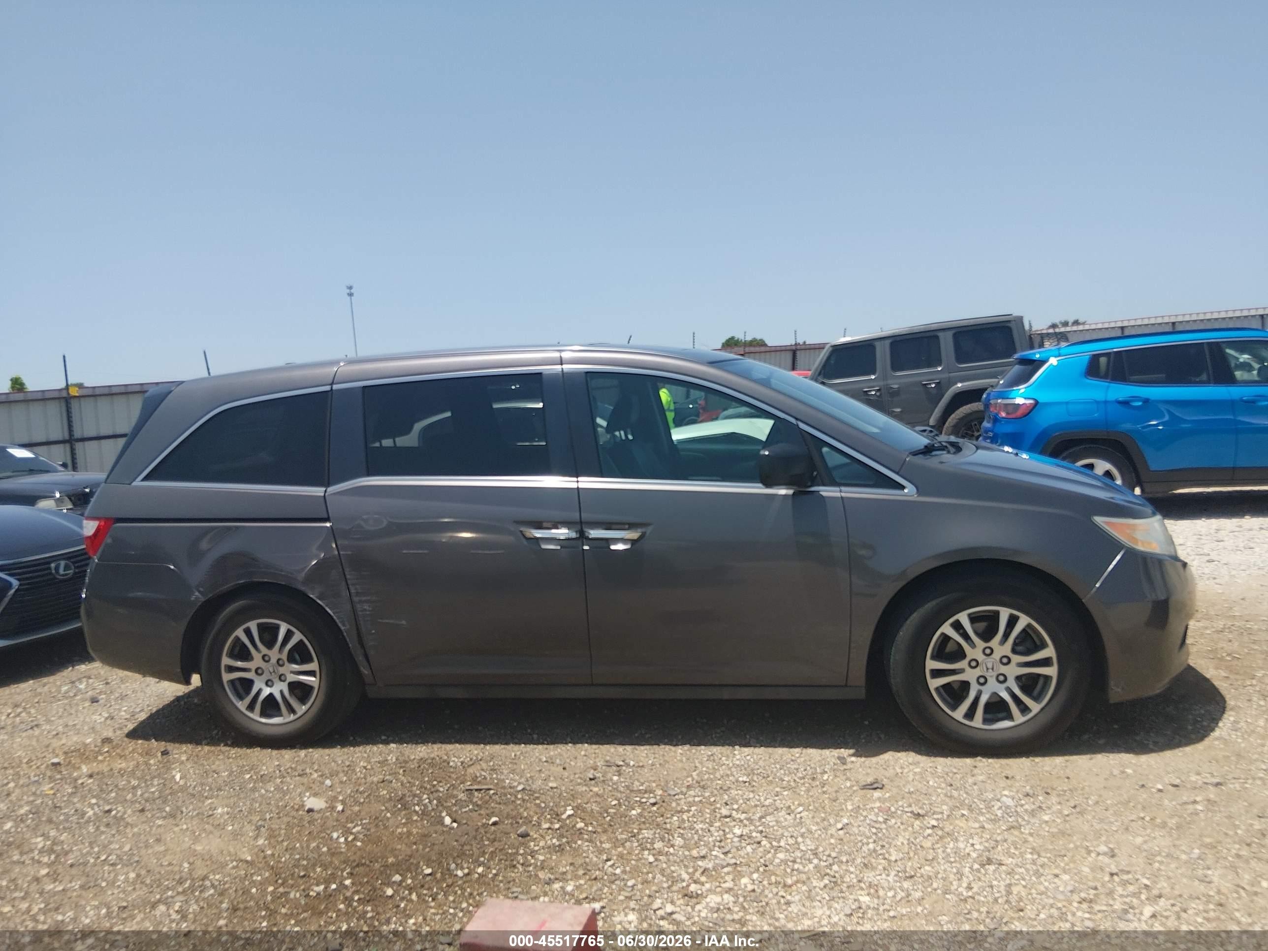 2013 Honda Odyssey Ex-l Серый vin: 5FNRL5H69DB059771