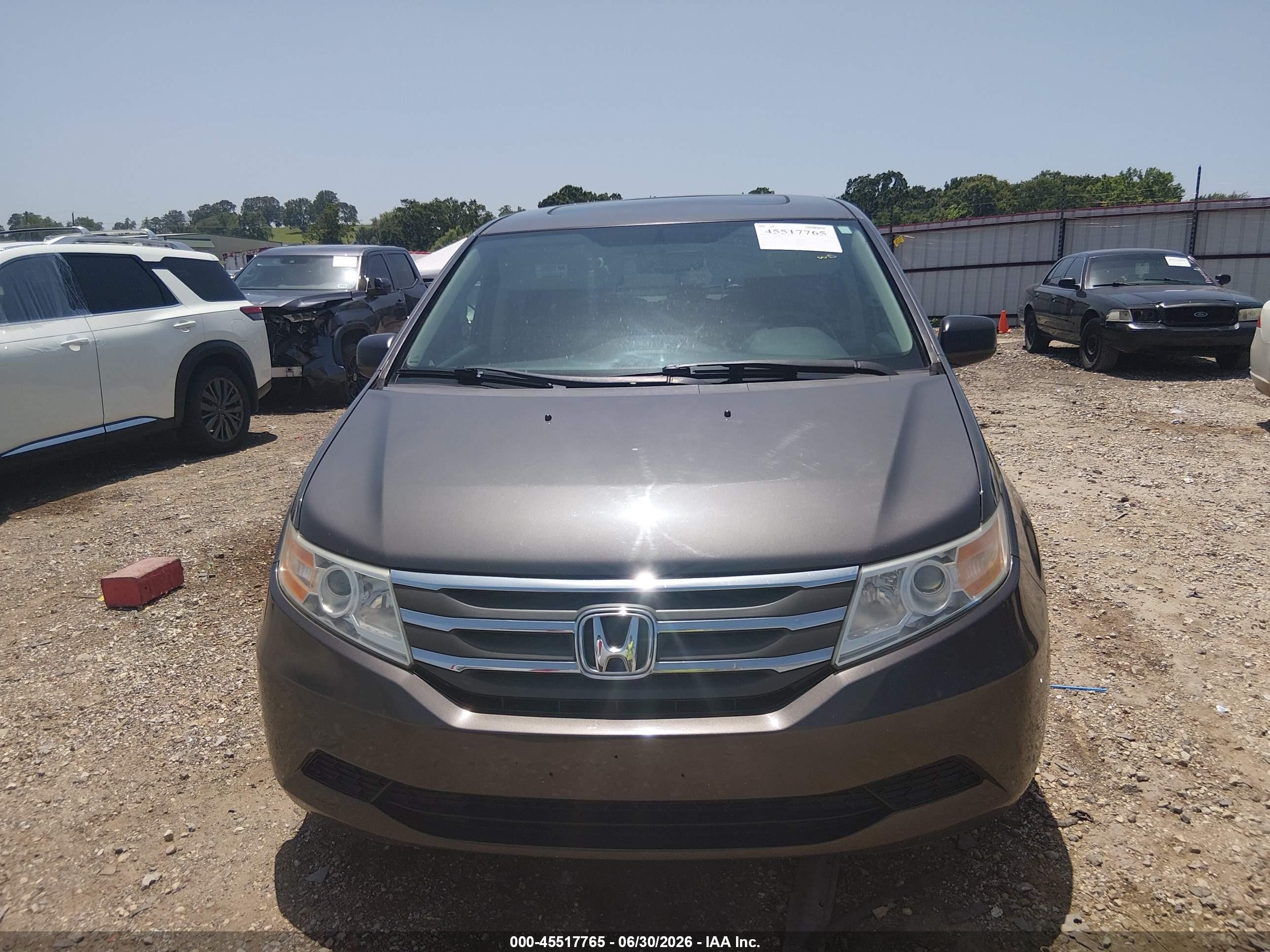 2013 Honda Odyssey Ex-l Серый vin: 5FNRL5H69DB059771
