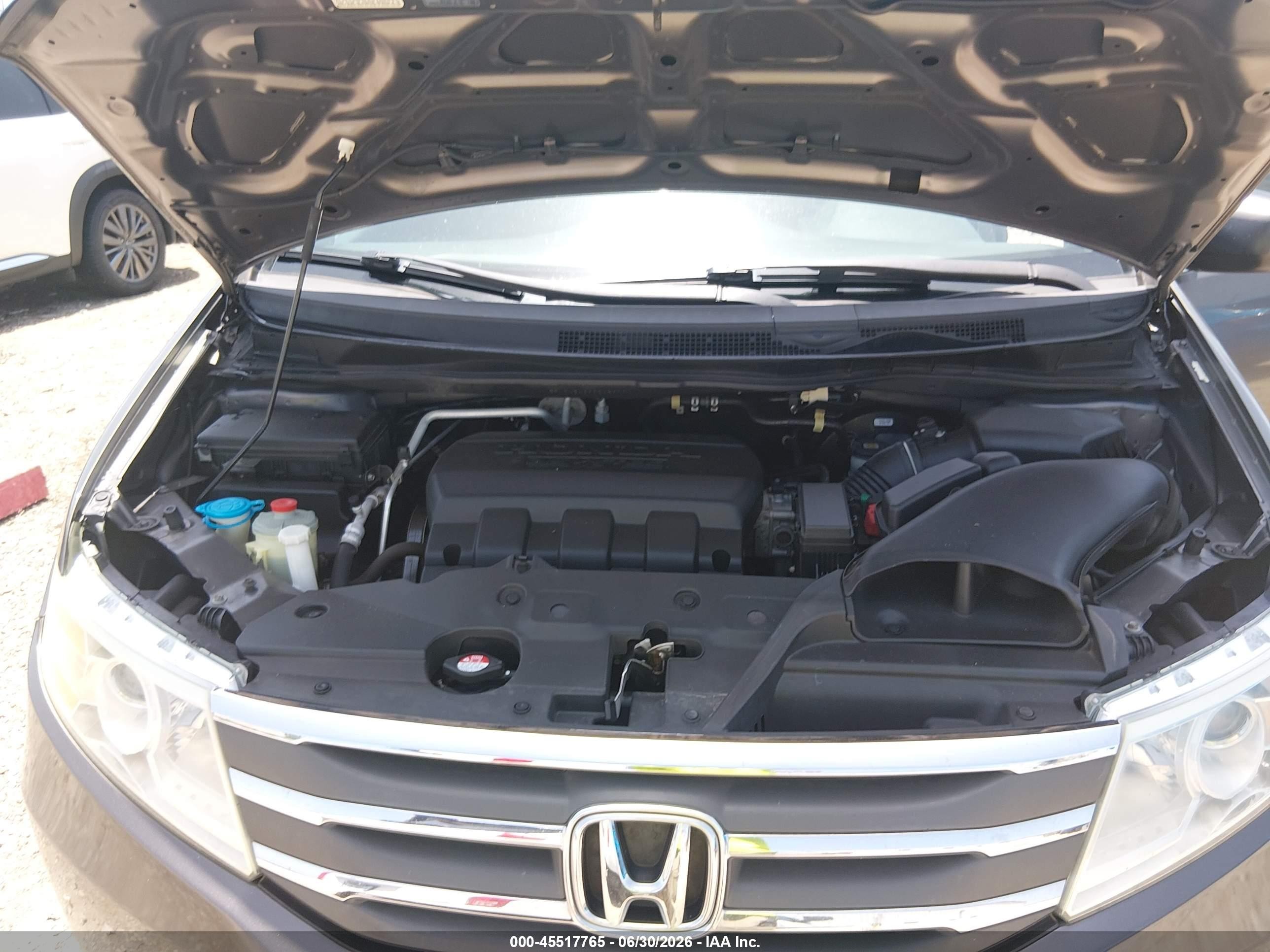 2013 Honda Odyssey Ex-l Серый vin: 5FNRL5H69DB059771
