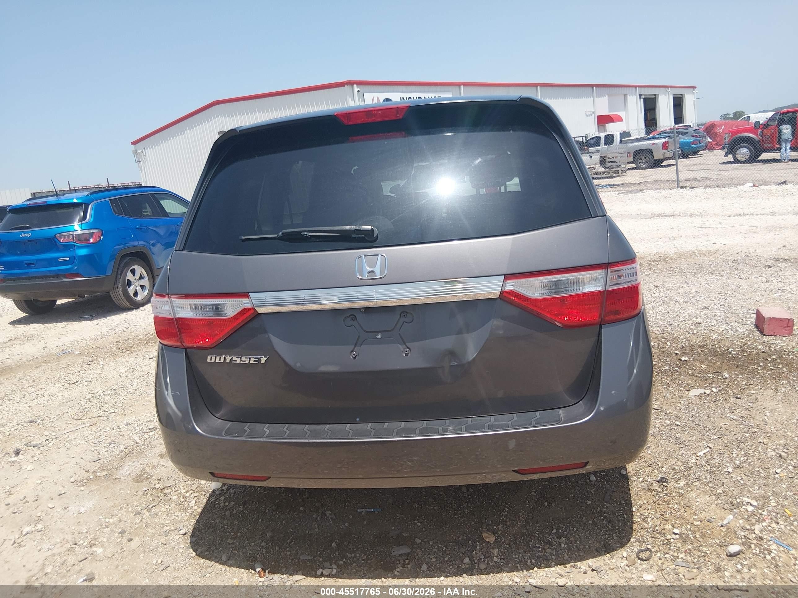 2013 Honda Odyssey Ex-l Серый vin: 5FNRL5H69DB059771