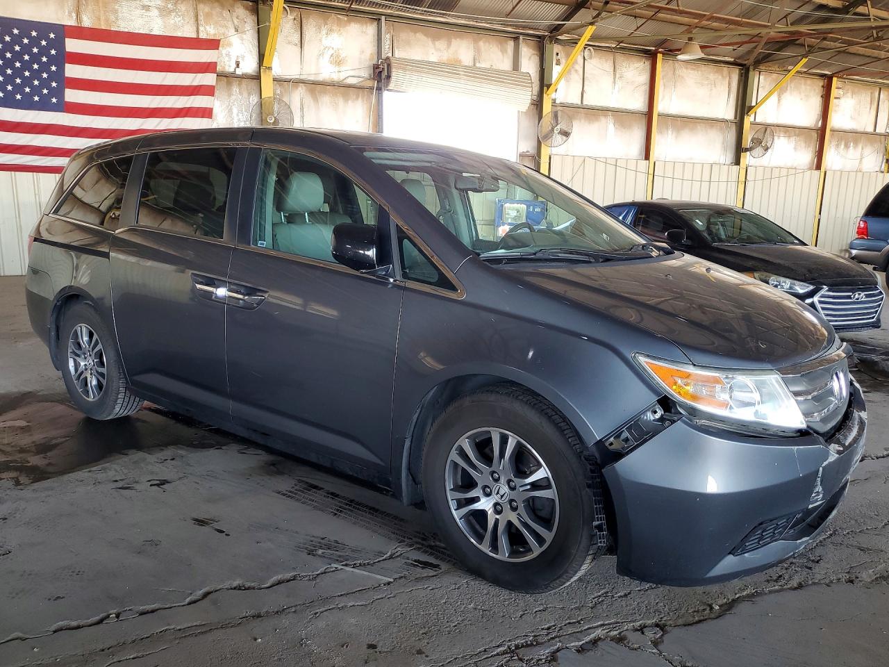 2013 Honda Odyssey Exl Gray vin: 5FNRL5H69DB066137