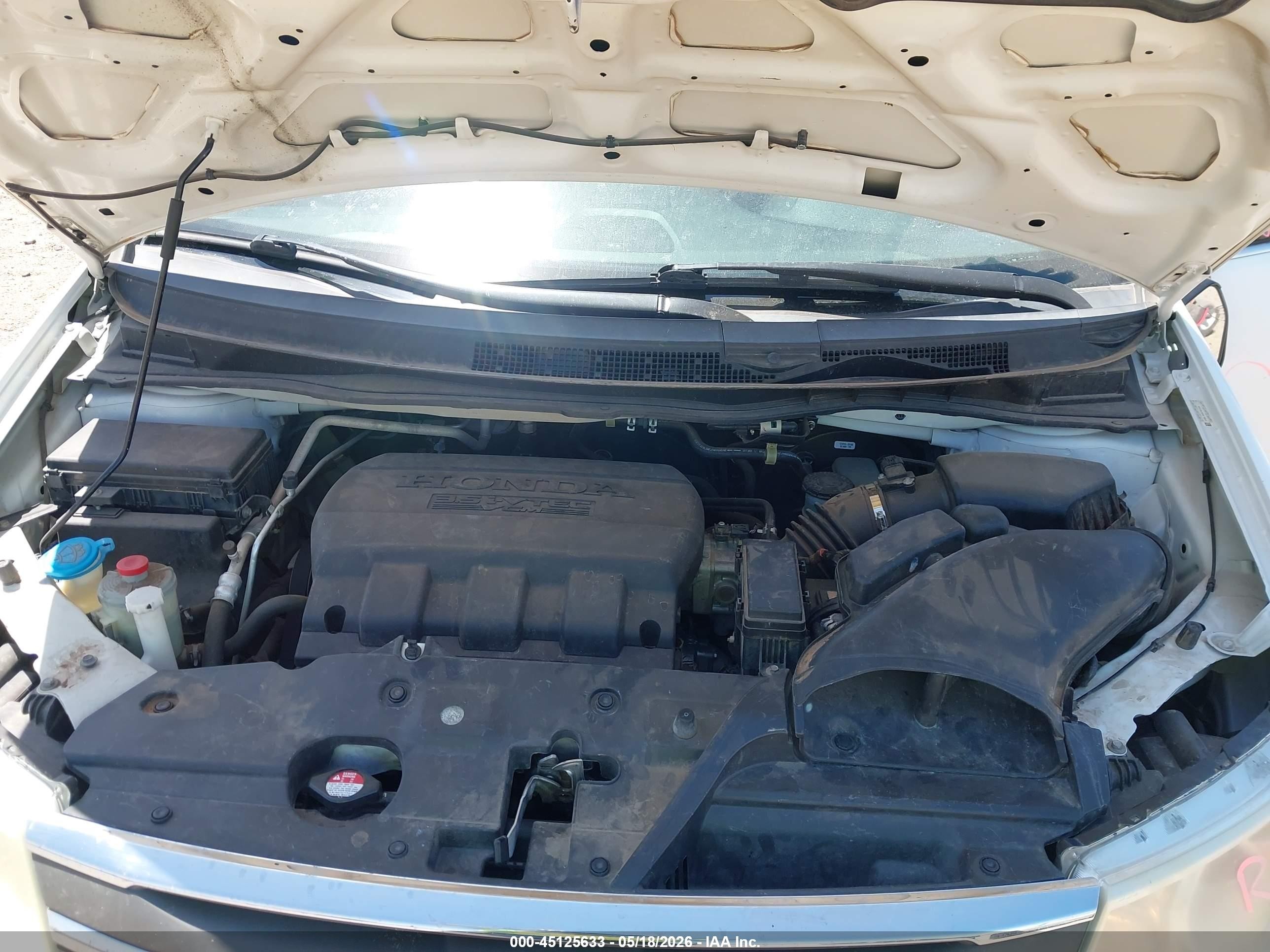 2013 Honda Odyssey Ex-l White vin: 5FNRL5H69DB072388