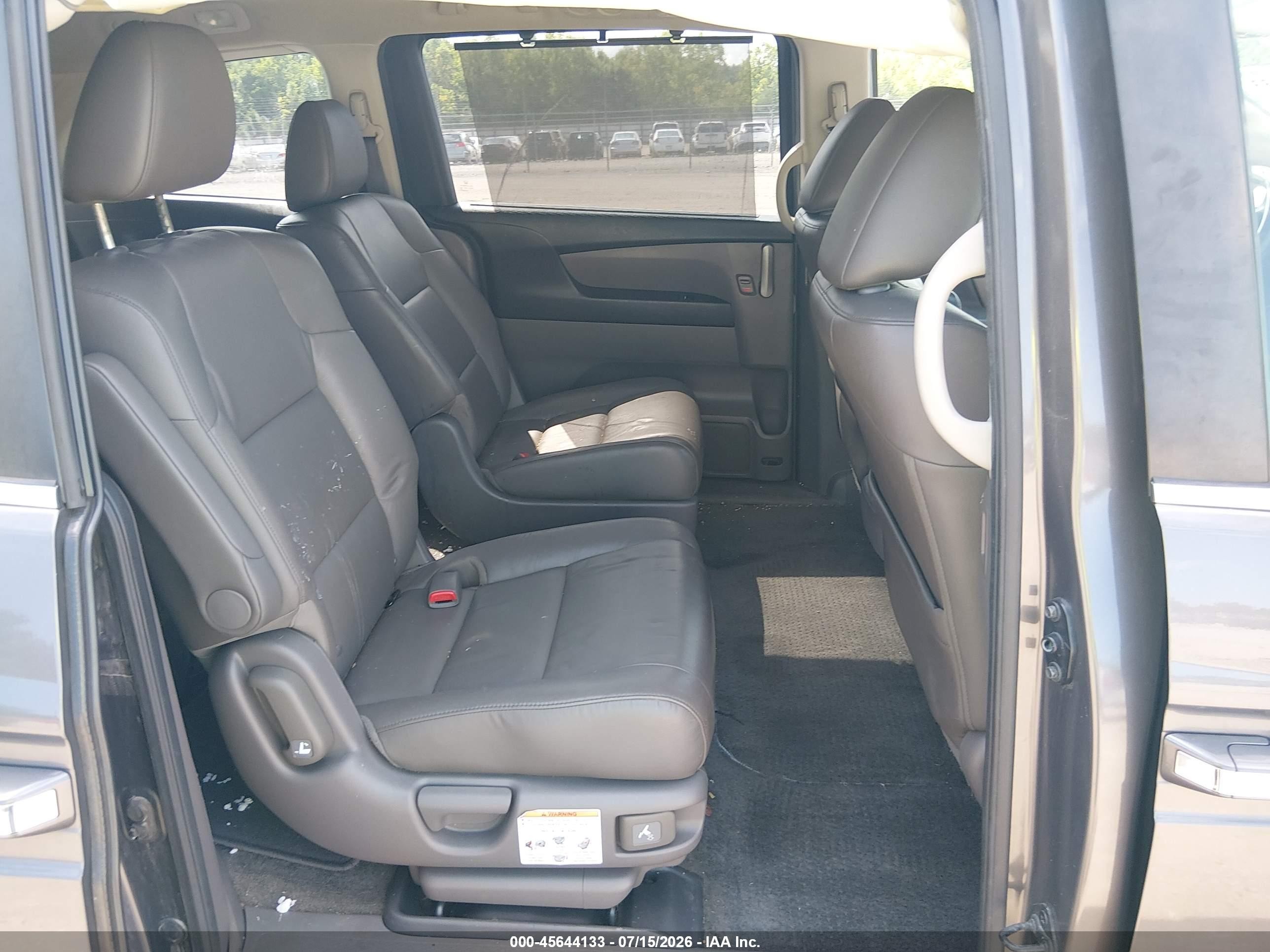 2013 Honda Odyssey Ex-l Gray vin: 5FNRL5H69DB088607