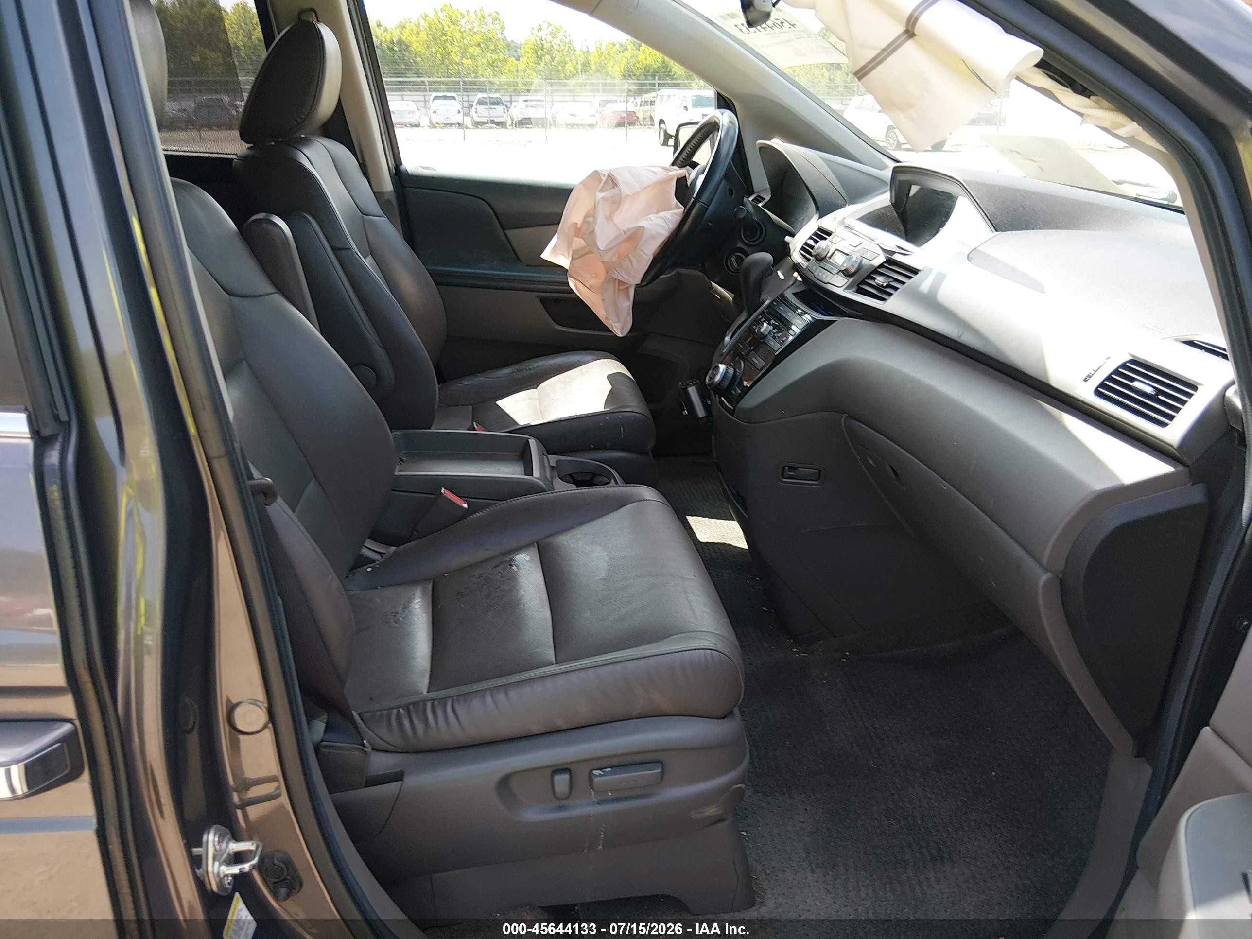 2013 Honda Odyssey Ex-l Gray vin: 5FNRL5H69DB088607