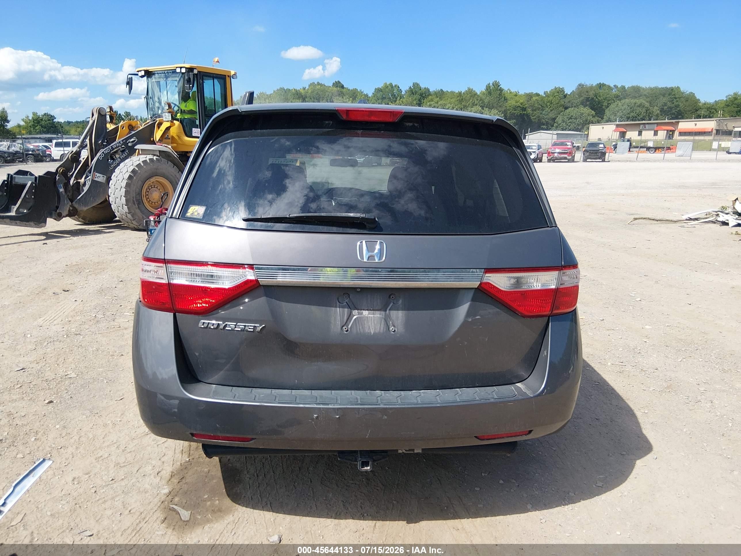 2013 Honda Odyssey Ex-l Gray vin: 5FNRL5H69DB088607
