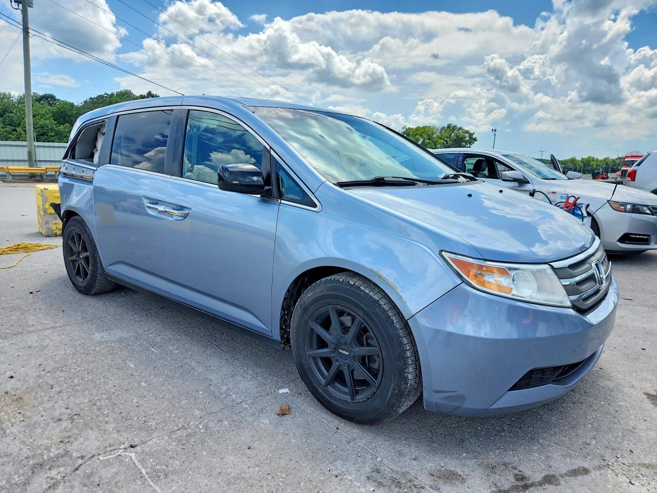 2013 Honda Odyssey Exl Blue vin: 5FNRL5H69DB089661