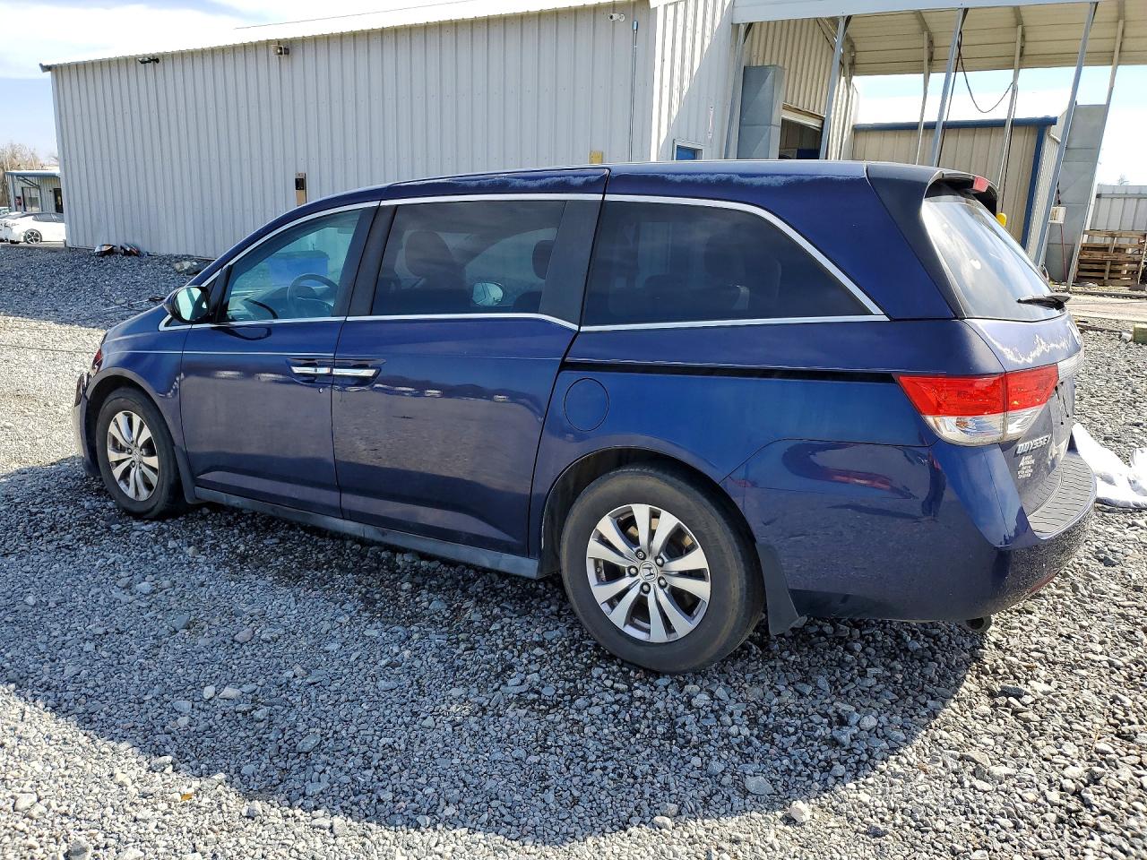 2014 Honda Odyssey Exl Синий vin: 5FNRL5H69EB002701