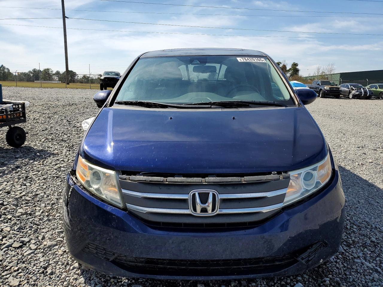2014 Honda Odyssey Exl Синий vin: 5FNRL5H69EB002701