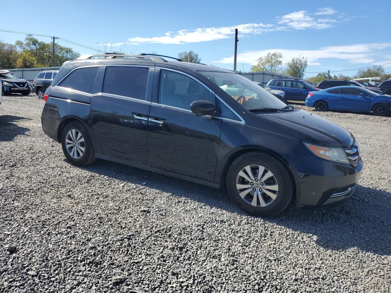 2014 Honda Odyssey Exl Black vin: 5FNRL5H69EB004545