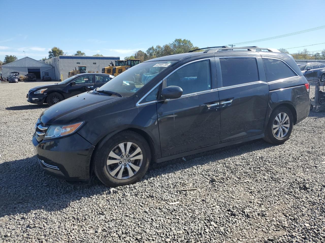 2014 Honda Odyssey Exl Black vin: 5FNRL5H69EB004545
