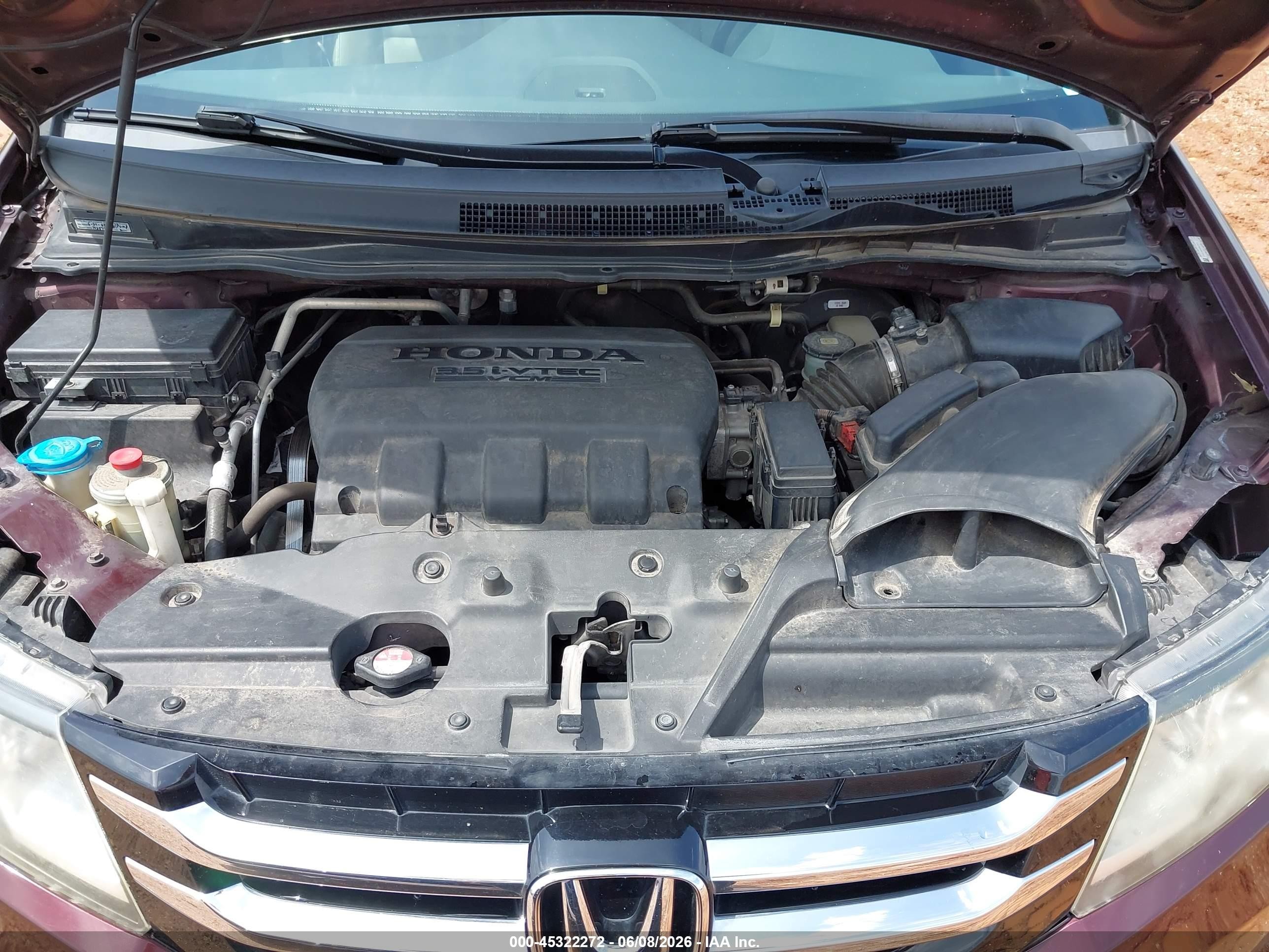 2014 Honda Odyssey Ex-l Beige vin: 5FNRL5H69EB013231
