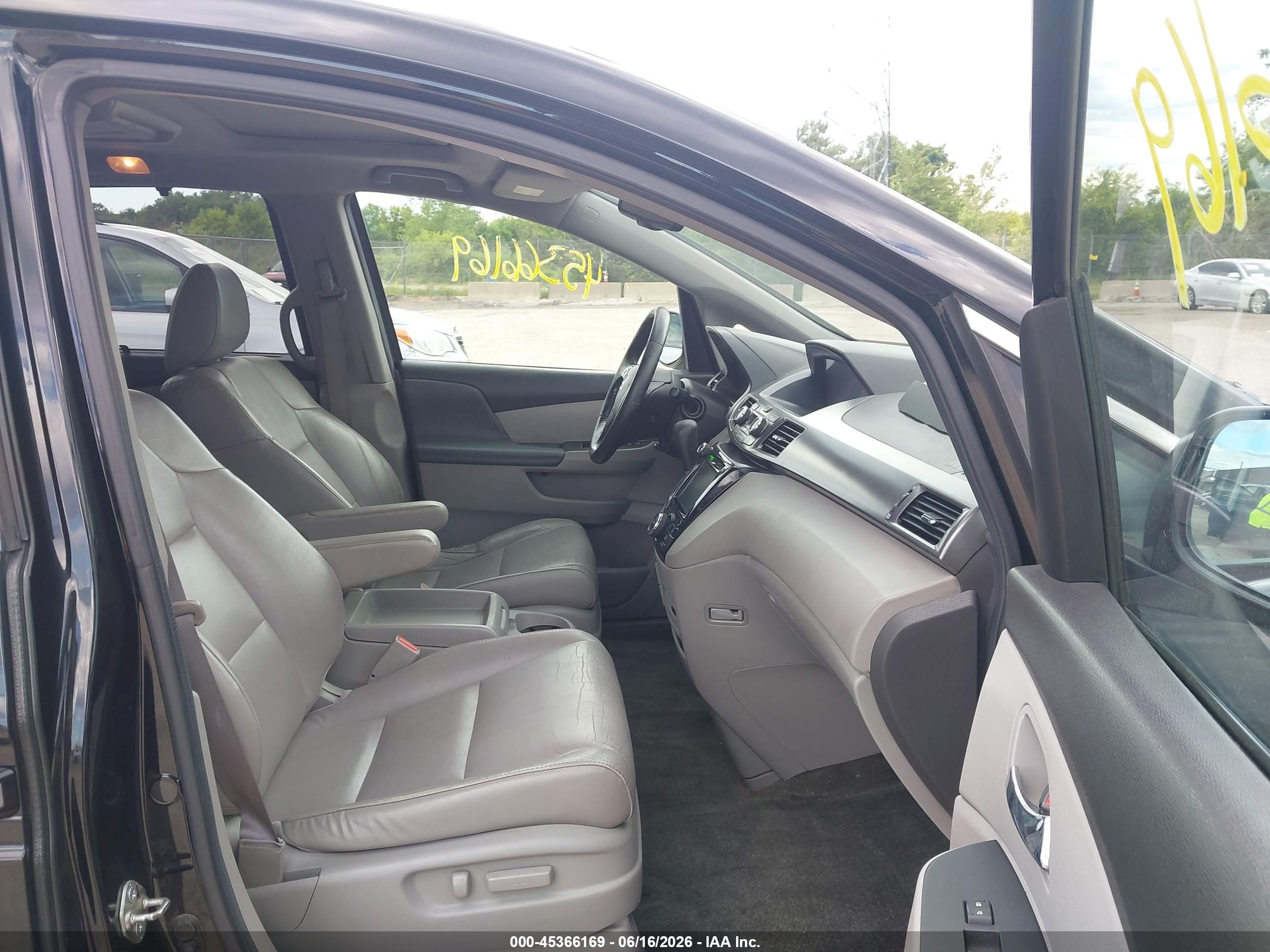2014 Honda Odyssey Ex-l Black vin: 5FNRL5H69EB013648