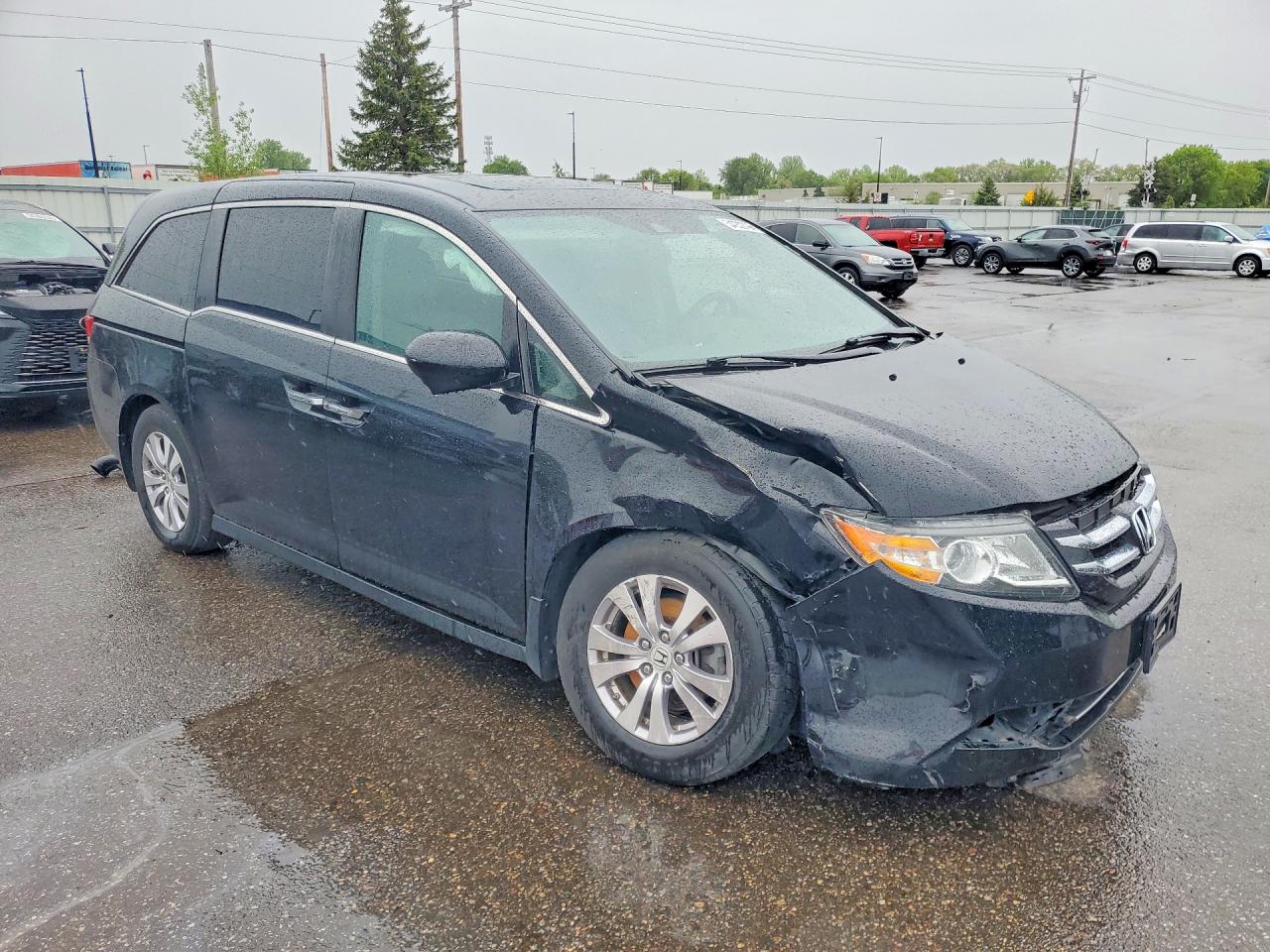 2014 Honda Odyssey Exl Black vin: 5FNRL5H69EB013665