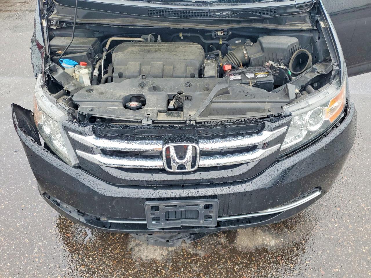 2014 Honda Odyssey Exl Black vin: 5FNRL5H69EB013665