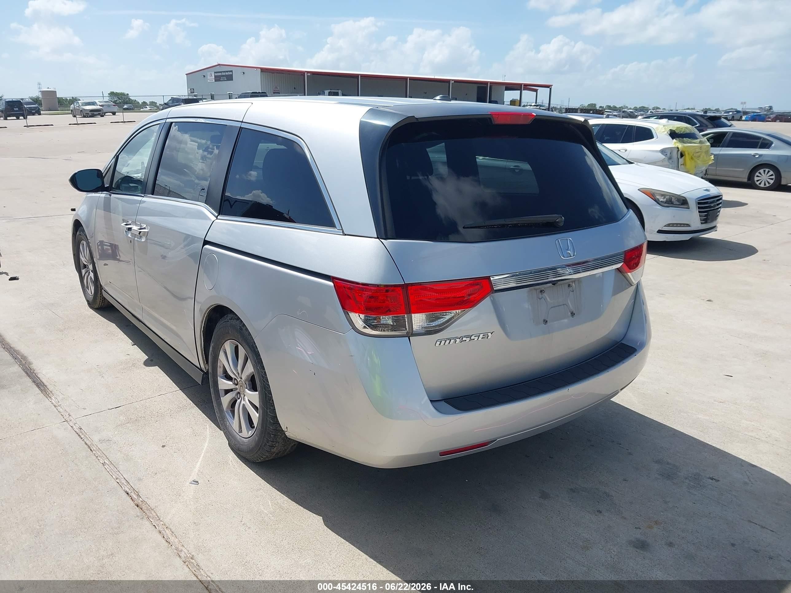2014 Honda Odyssey Ex-l Silver vin: 5FNRL5H69EB022429